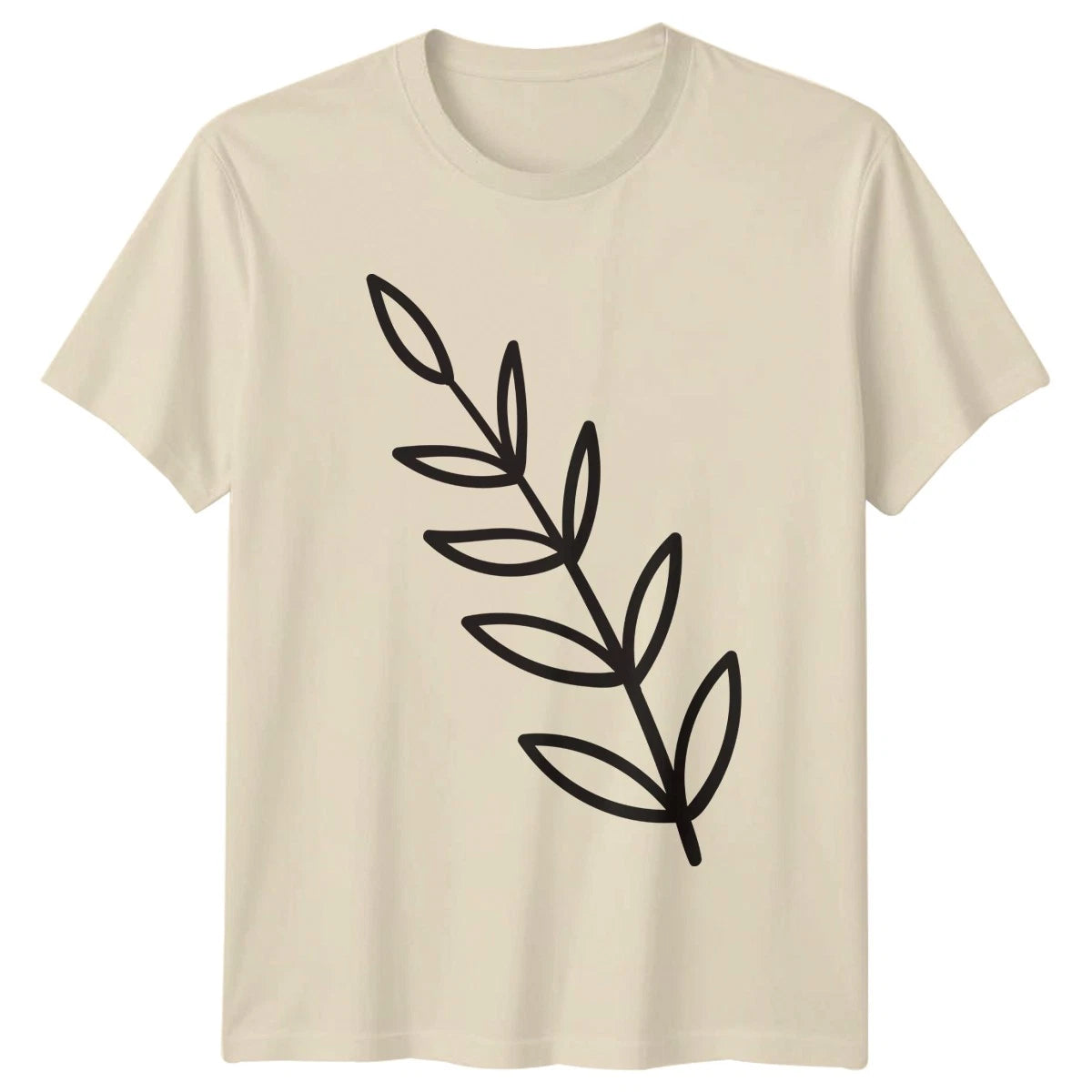 Minimalist Botanical Leaf Branch Art T-Shirt Minimalist Art Botanical Birthday
