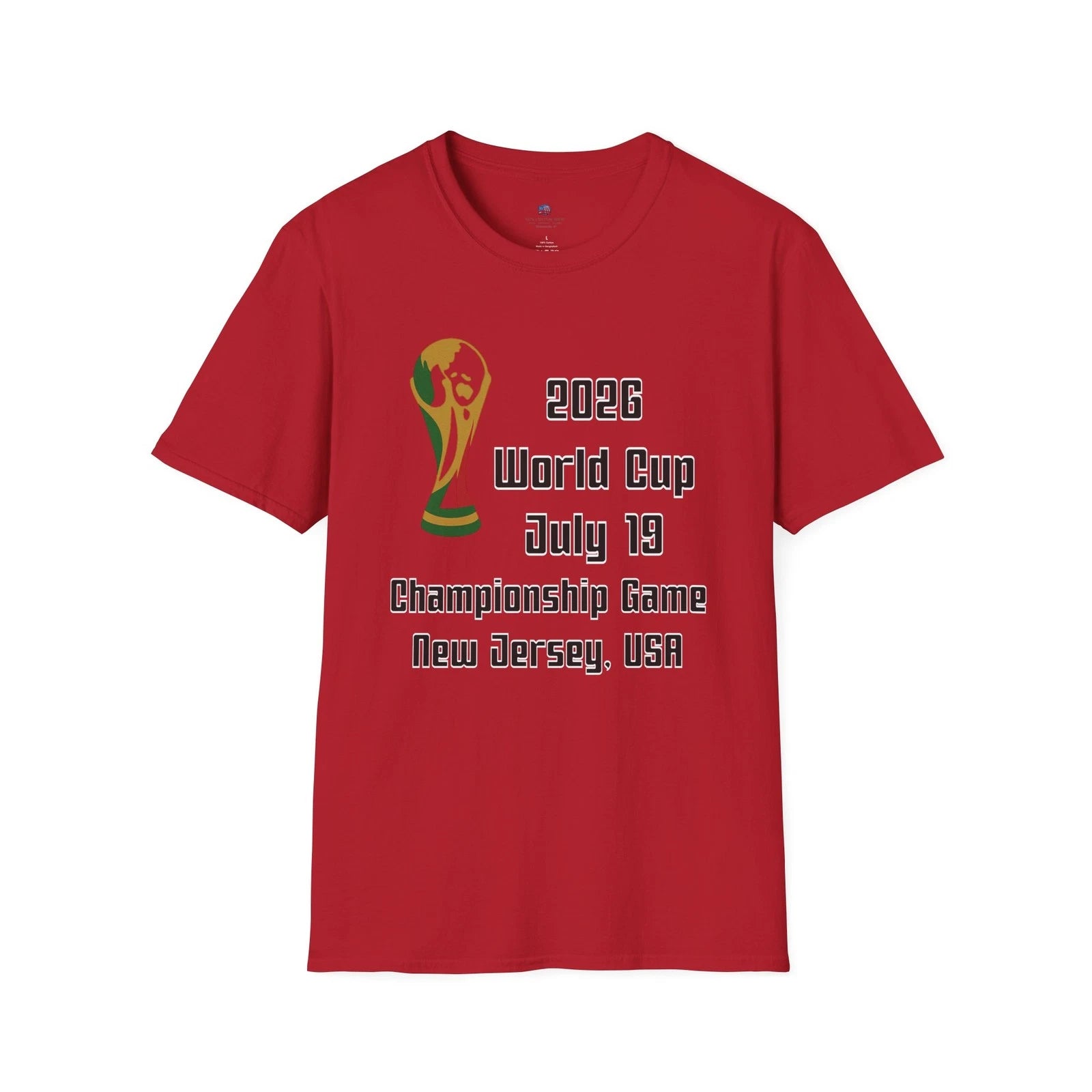 World Cup 2026 USA Championship July 19 T-Shirt | New Jersey Soccer Fans unisex