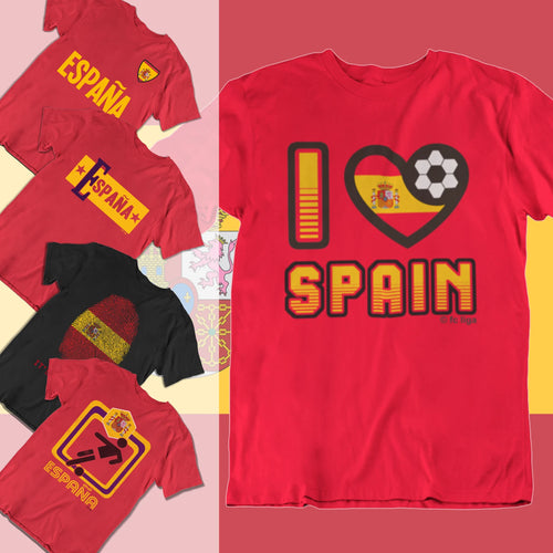 Adults Kids Choice Of SPAIN Football T-Shirts 2026 Spanish World Cup Mens Espana
