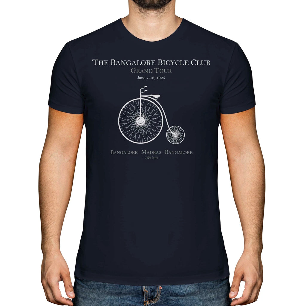 BANGALORE BICYCLE CLUB MENS PRINTED T-SHIRT VINTAGE PRINT NOT BOMBAY FASHION TOP
