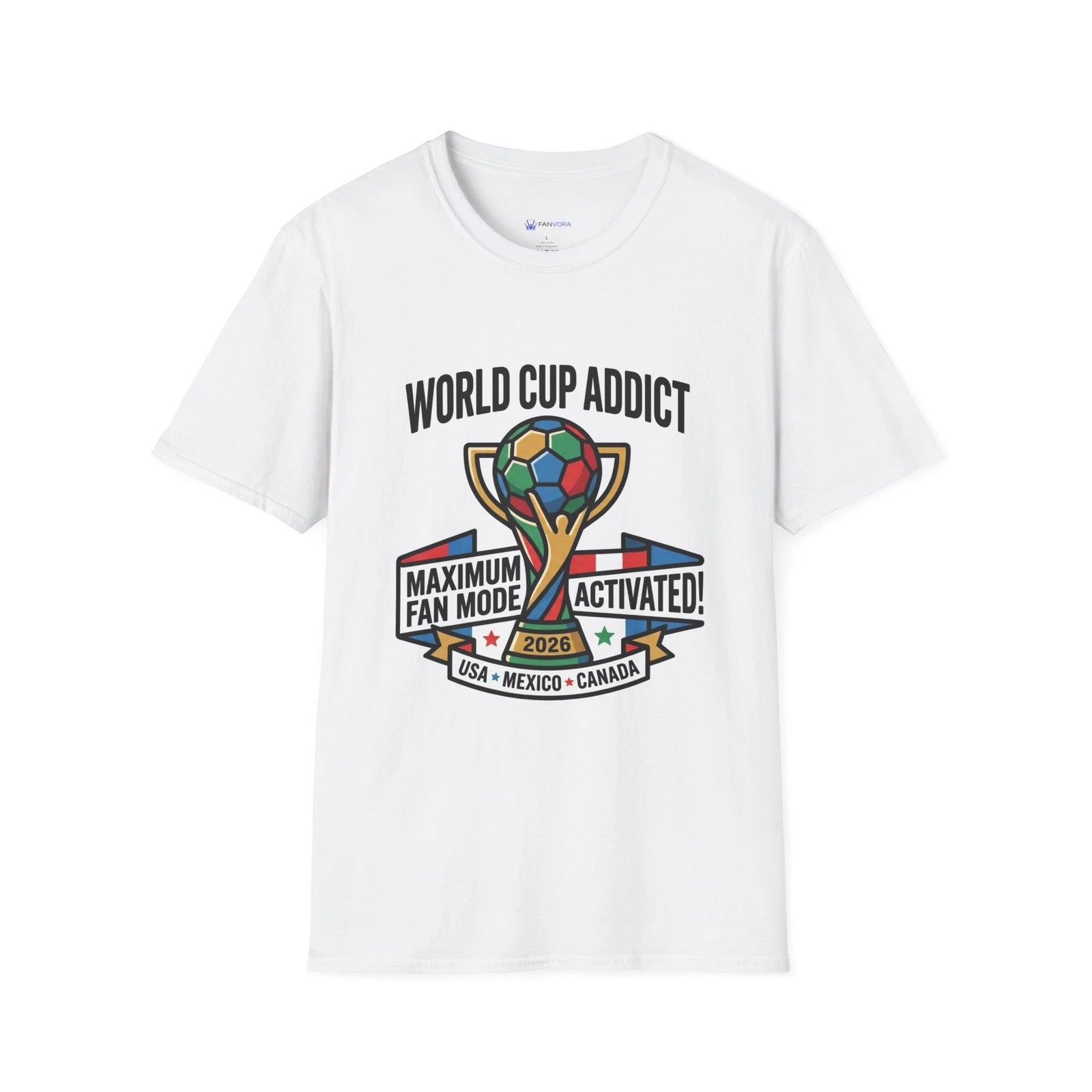 Unisex Soccer Graphic T-Shirt Casual Sports Tee