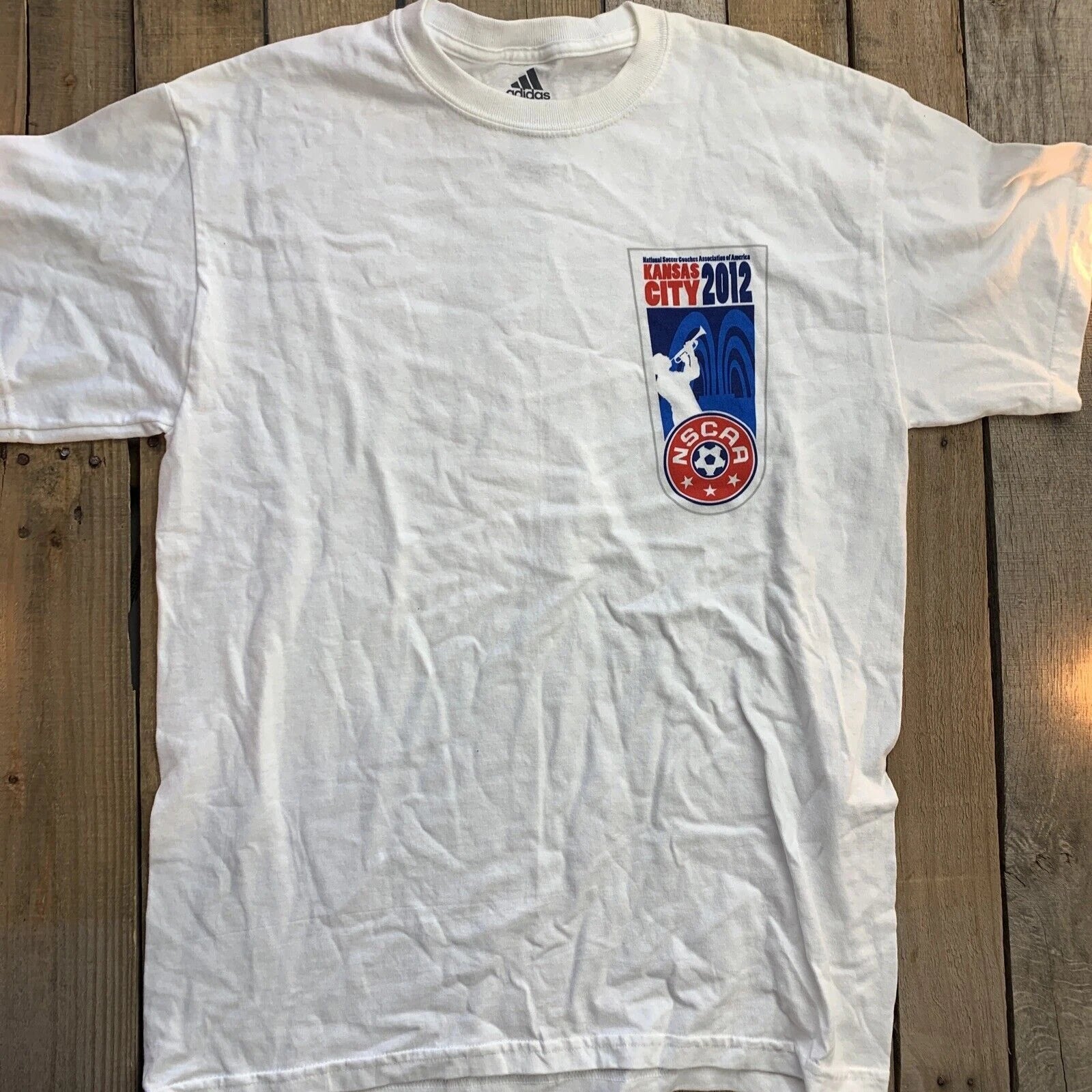 Kansas City 2012 NSCAA Soccer Adidas Mens T-Shirt Size S