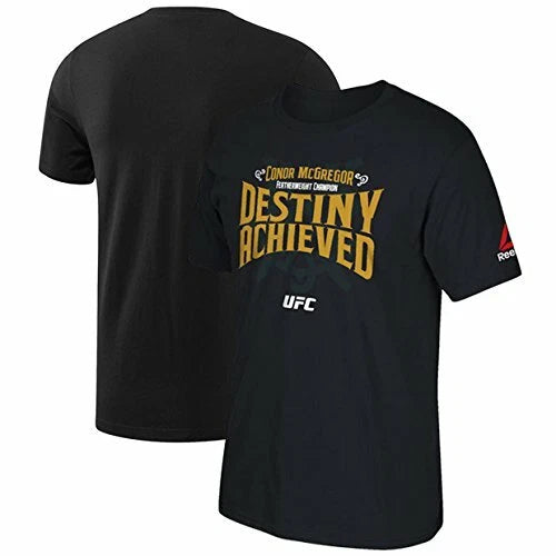 Reebok UFC Conor McGregorUFC Featherweight Champion Graphic T-Shirt Black MEDIUM