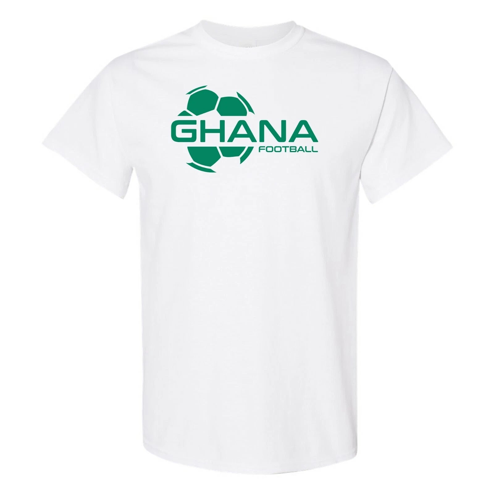 Ghana Football Strike - Soccer Sports Short Sleeve T-Shirt - White