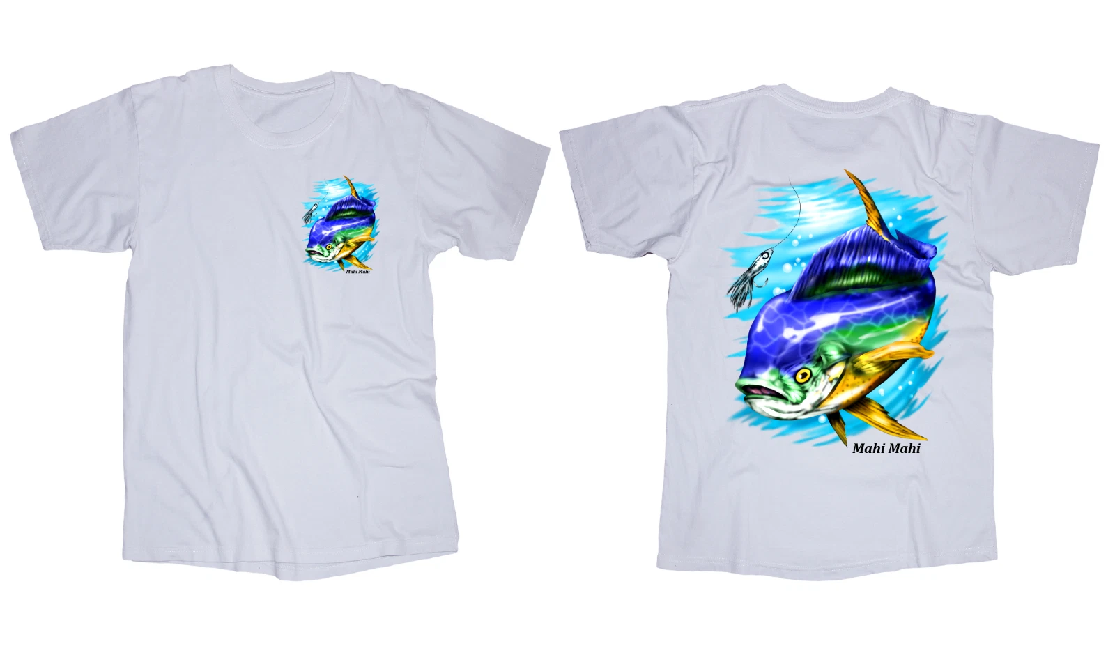 Mahi Mahi Fish T-shirt Saltwater Sportsfish Penn Rod Lures