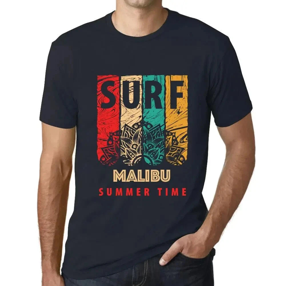Men's Graphic T-Shirt Summer Time Surf In Malibu Eco-Friendly Limited Edition