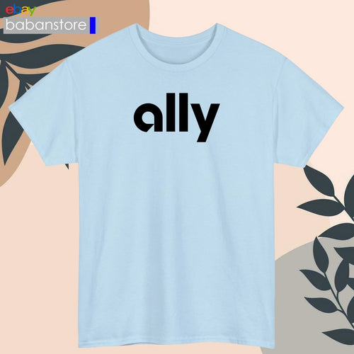 Ally Financial Logo Black/White/Grey/Navy/Red/Light Blue T-Shirt S-5XL