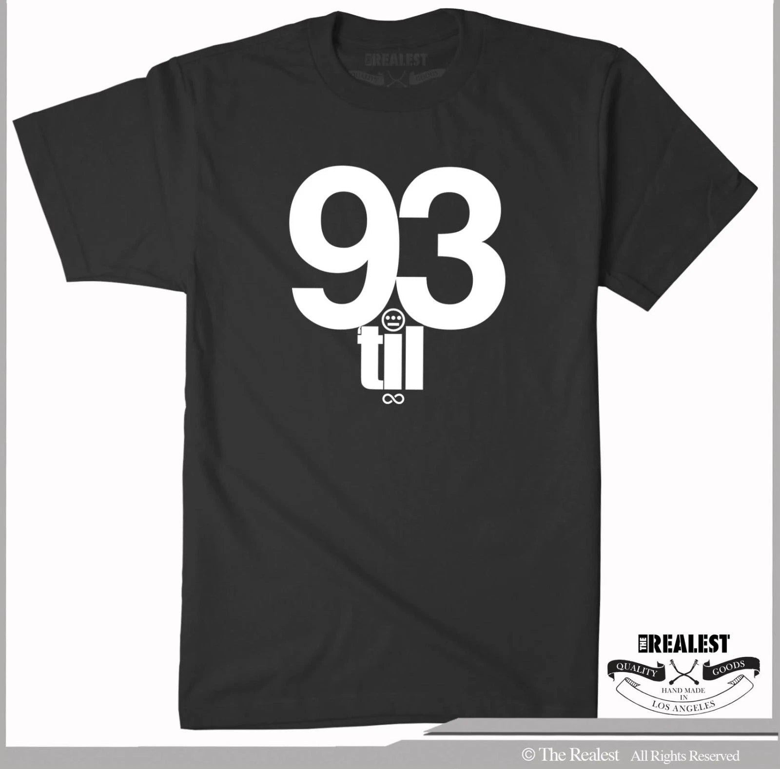 93 Till Infinity T Shirt  Classic  GOLDEN AGE Hip Hop  DJ Vinyl Records BOOM BAP