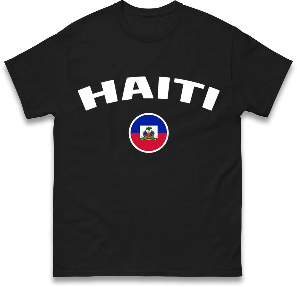 Haiti football T Shirt, Personalised football Tee, Custom Name and Number Top