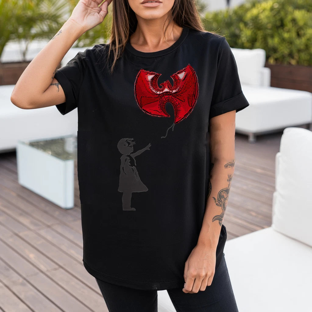 Banksy Wu Clan Street Art Inspired Unisex Heavy Cotton Tee, Graphic Tee, Hip-Hop