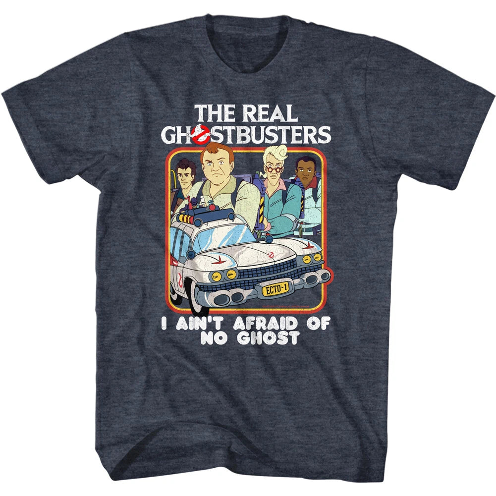 The Real Ghostbusters Cartoon Crew I Ain't Affraid Of No Ghost Men's T Shirt