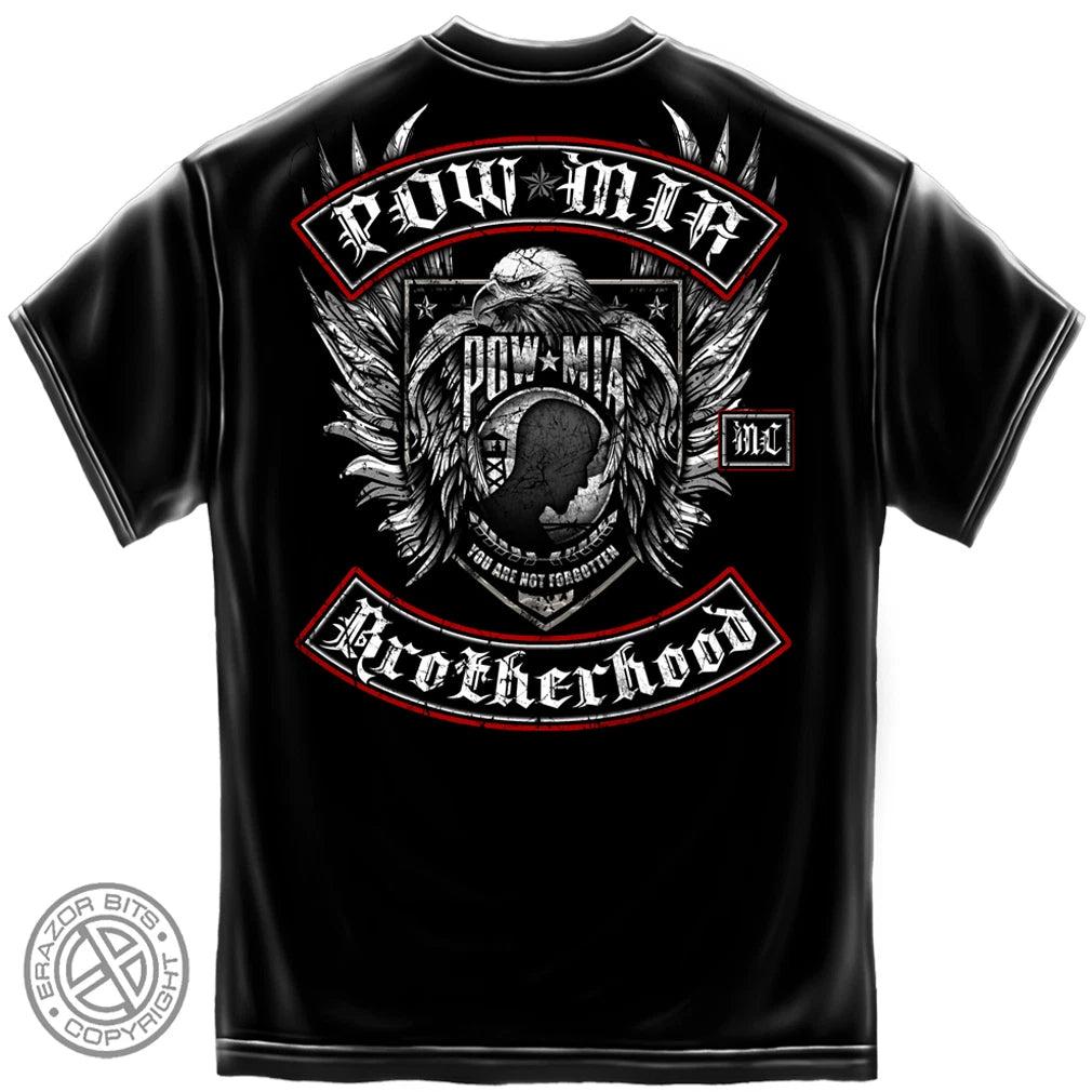 New POW MIA  BROTHERHOOD  T-SHIRT