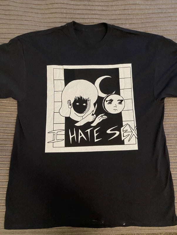 I Hate Sex Band T-shirt Black Unisex Short Sleeve S-5Xl Shirt