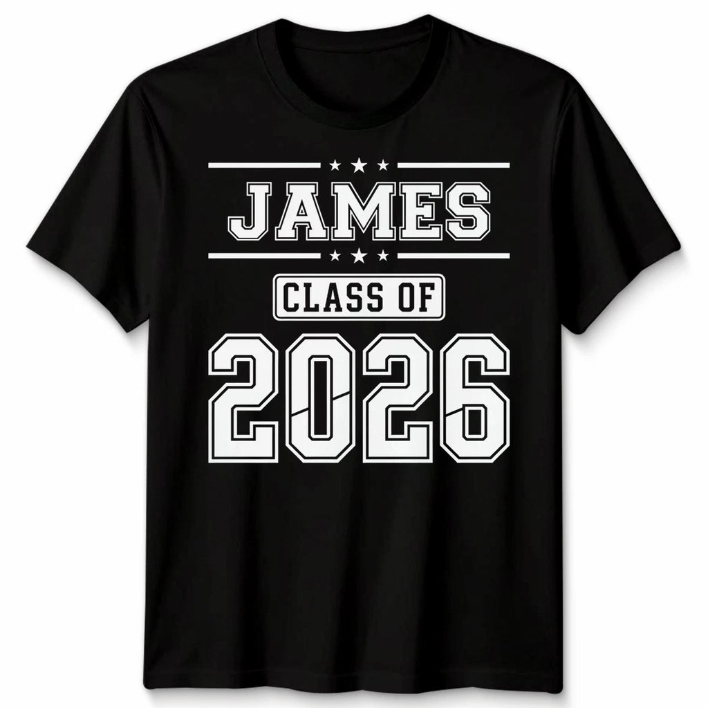 Personalised School Leavers Unisex T Shirt Class Of Custom Name And Year