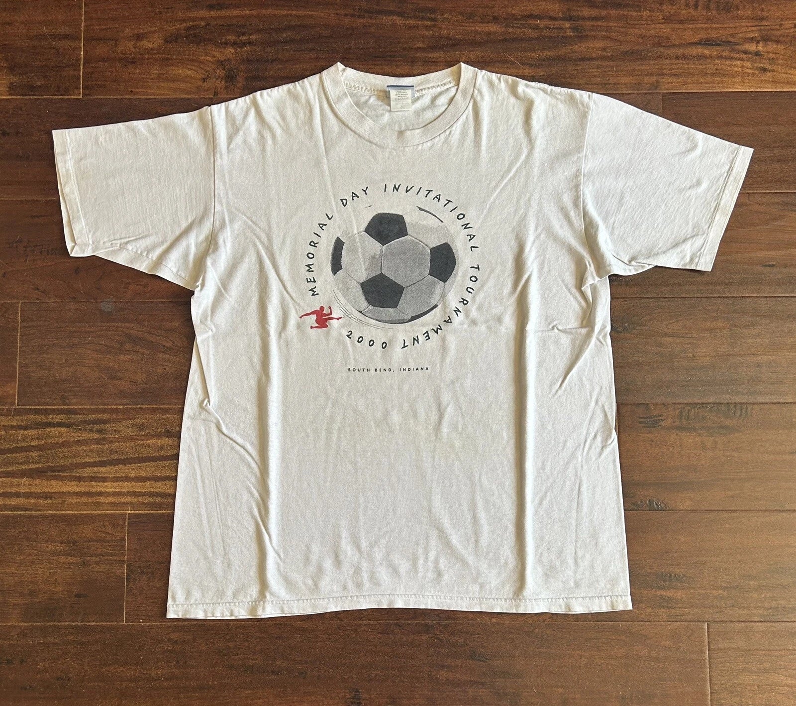 Vintage 2000 Reebok Memorial Day Invitational Soccer Tournament Shirt Size XL