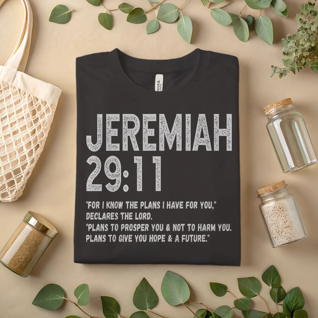 Jeremiah 29:11 Shirt Bible Verse T-Shirt Christian Faith Graphic Tee A399