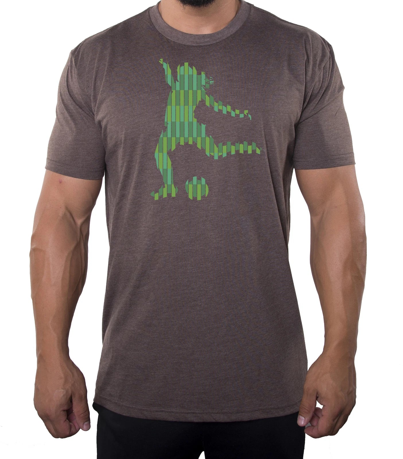 Glitched Girl Soccer Player, Men’s Soccer shirts, Athletic T-shirts