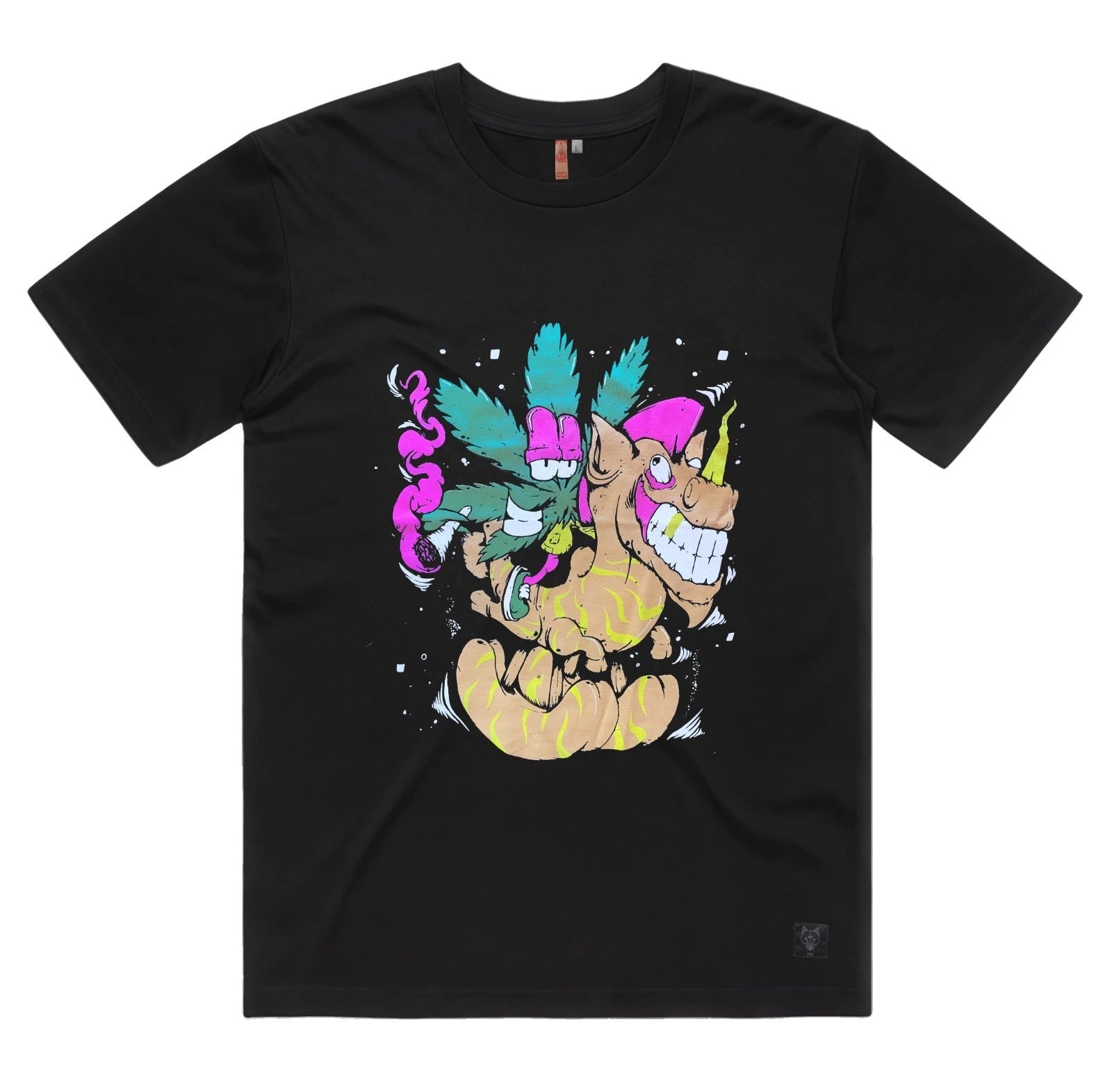 Cannabis High Ride Vibes T-Shirt – Artsy 420 Chill Tee | Limited Edition Size L
