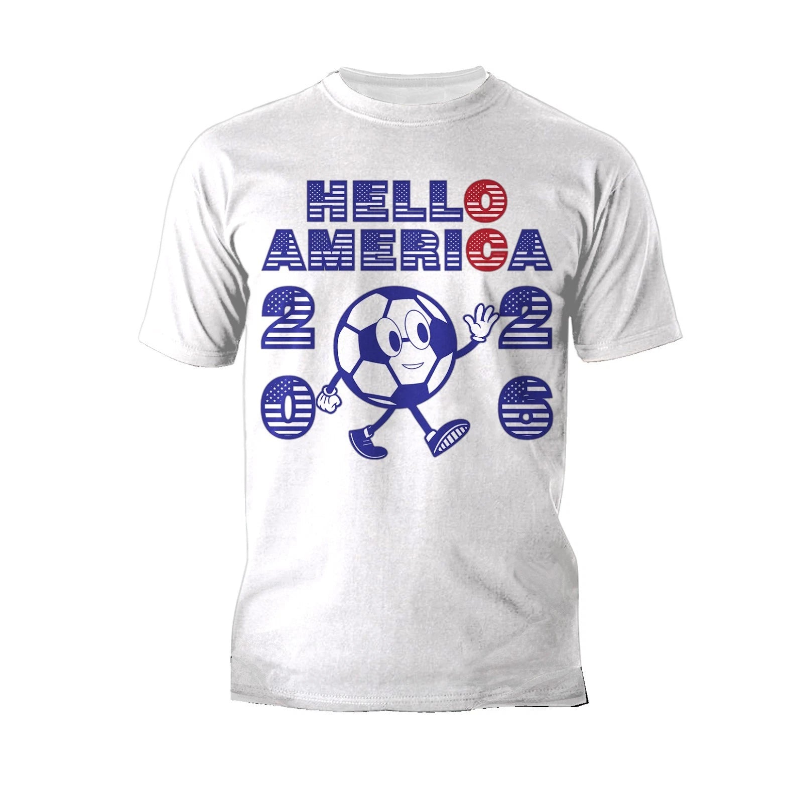 Hello America Soccer 2026 Host Fan Football Art Official Men's T-Shirt