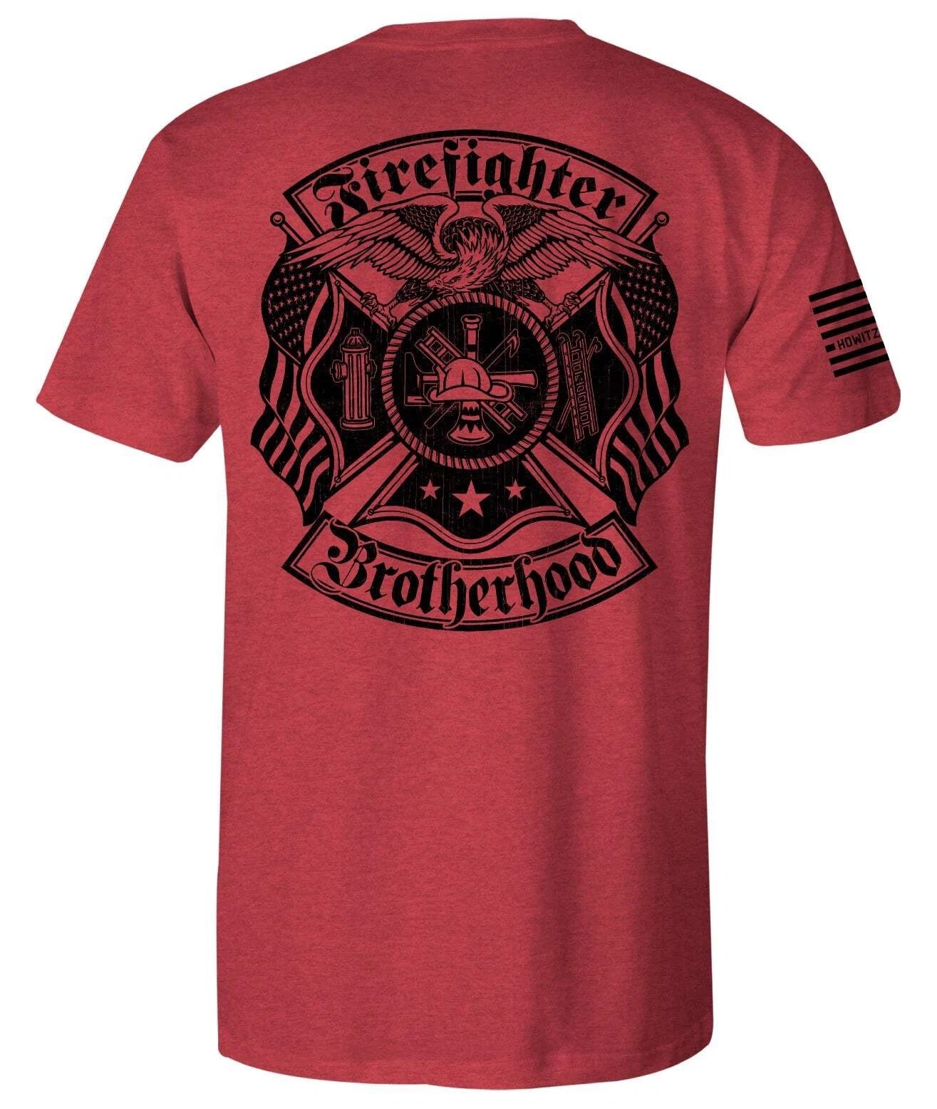 Howitzer Style Men's T-Shirt Fire Crest Military Grunt MFG