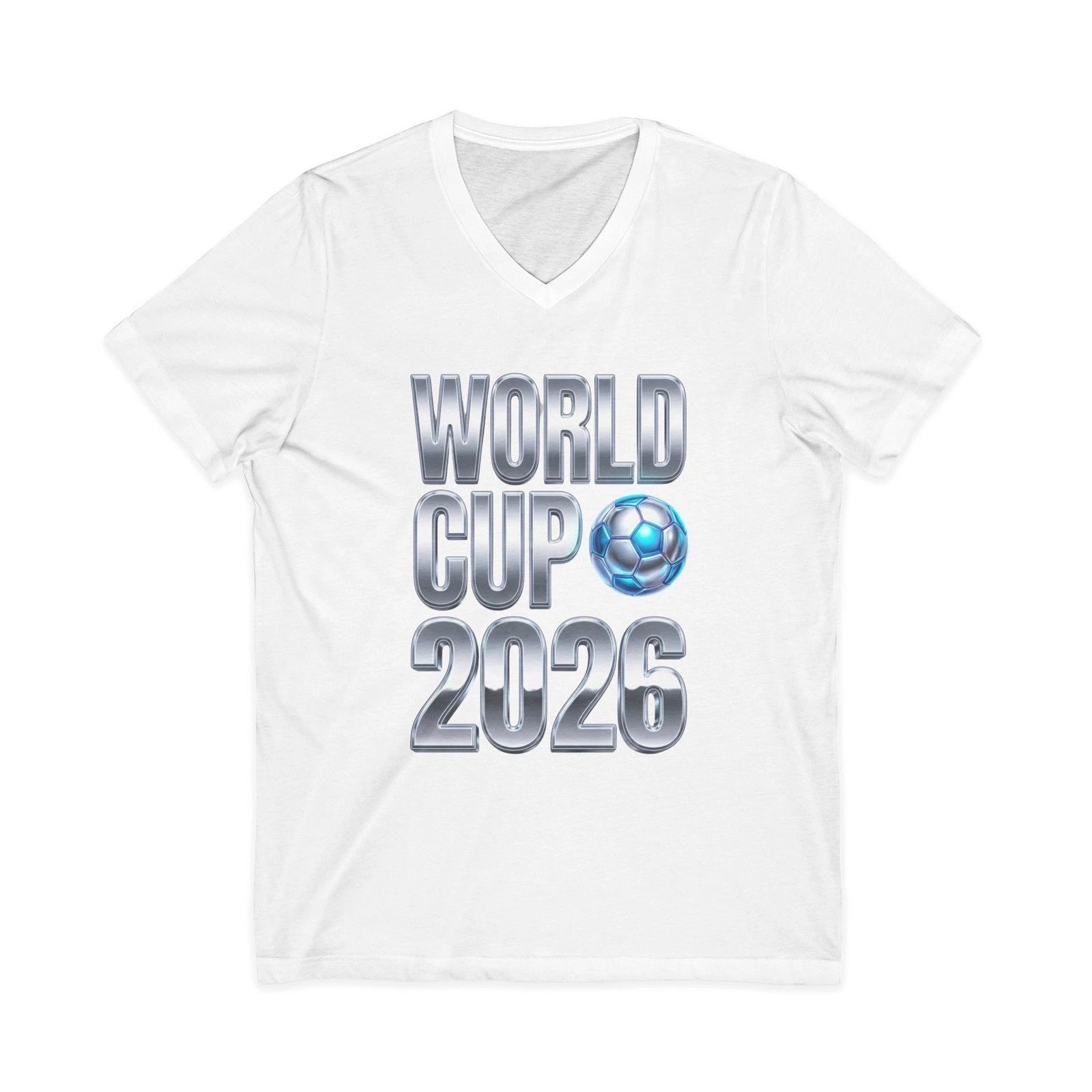 World Cup 2026 Soccer Ball Tee | V-Neck Shirt