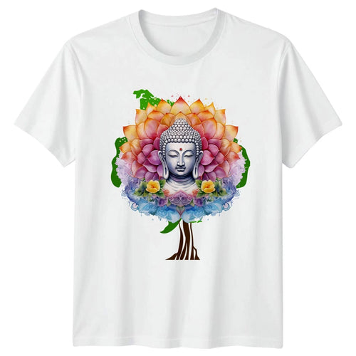 Aesthetic Watercolor Buddha Head T-Shirt Meditation Zen Yoga Spirituality