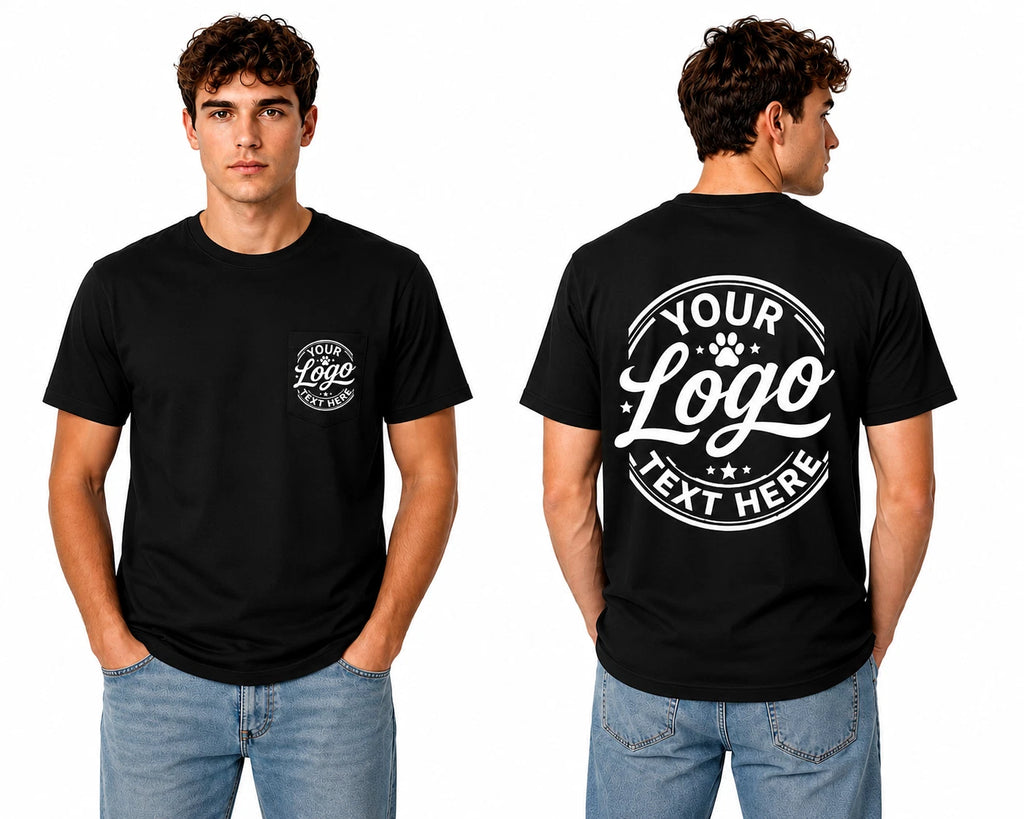 Custom Printed T-Shirt Personalised Logo Text Workwear Stag Do Hen Party Event
