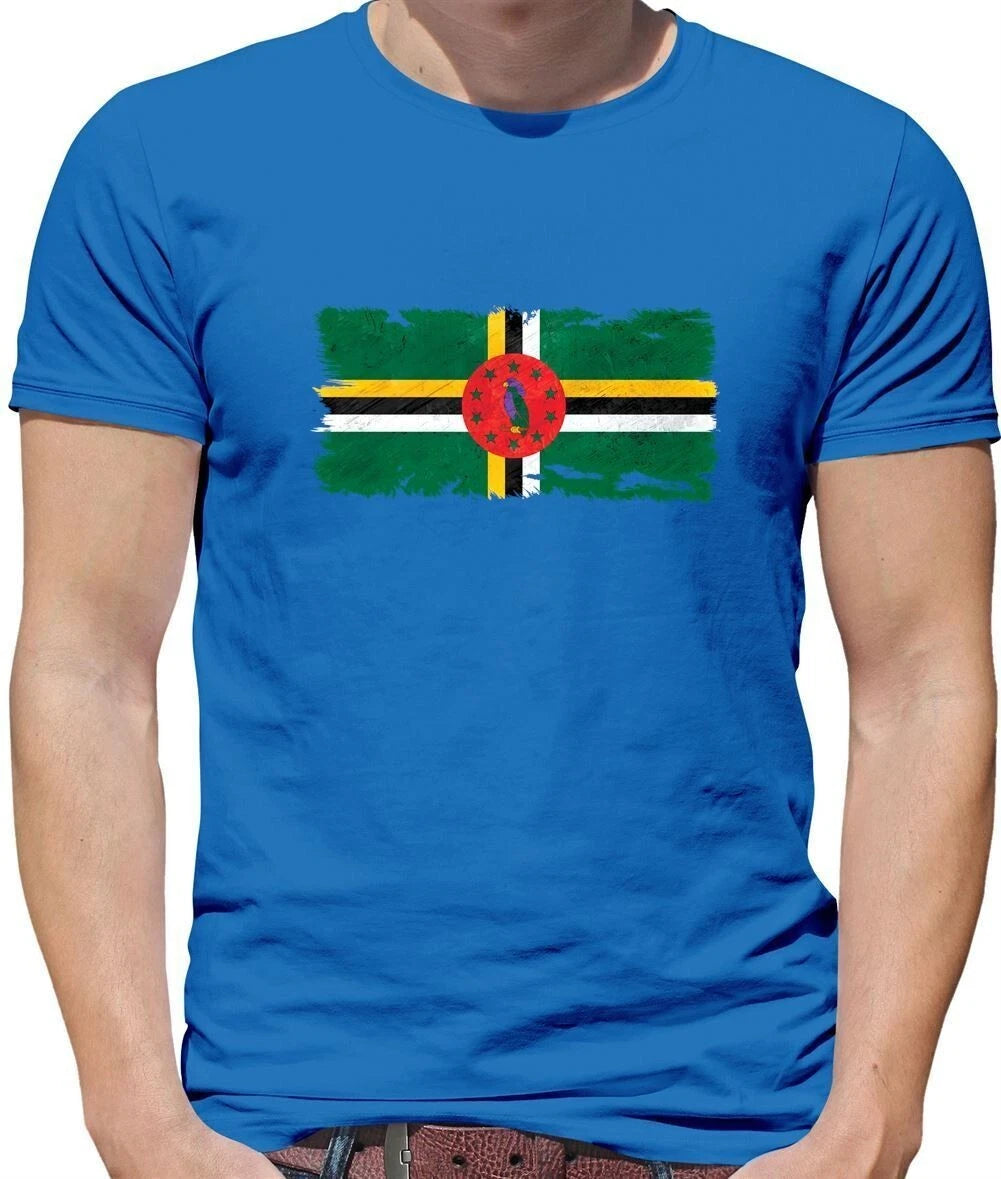 Grunge flag of Dominica - T-shirt for men - love of the Dominican country