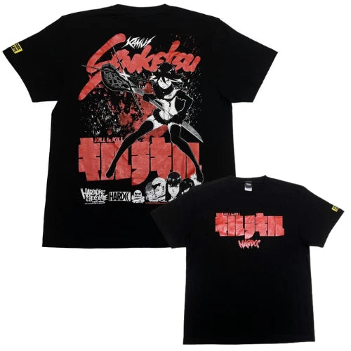 KILL la KILL Ryuko Matoi T-shirt Black Red Hardcore Chocolate Japan