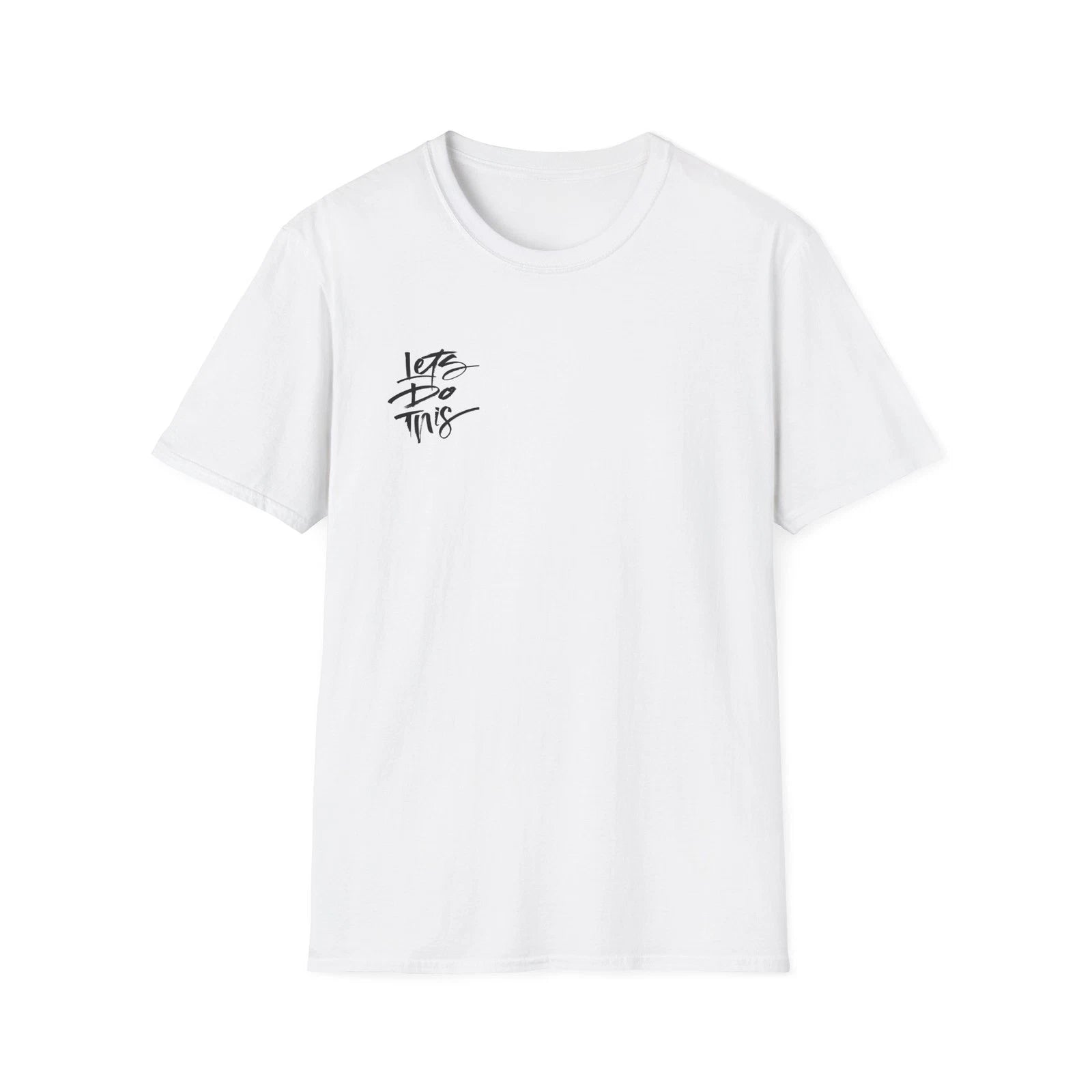 Let Go This Script Logo T-Shirt | Minimal Chest Graphic