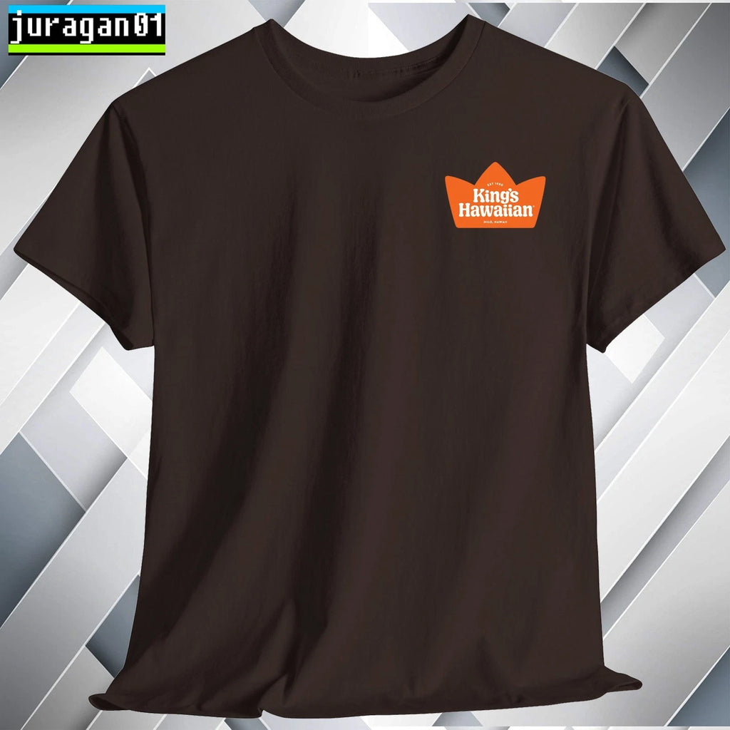 King's Hawaiian T-Shirt Logo Black/Gray/Blue/Red/White/Choc S to 5XL Made in USA