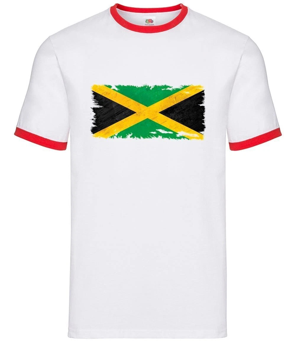 Jamaica Grunge Stil Flagge - Herren Ringer - Jamaikanisch Love