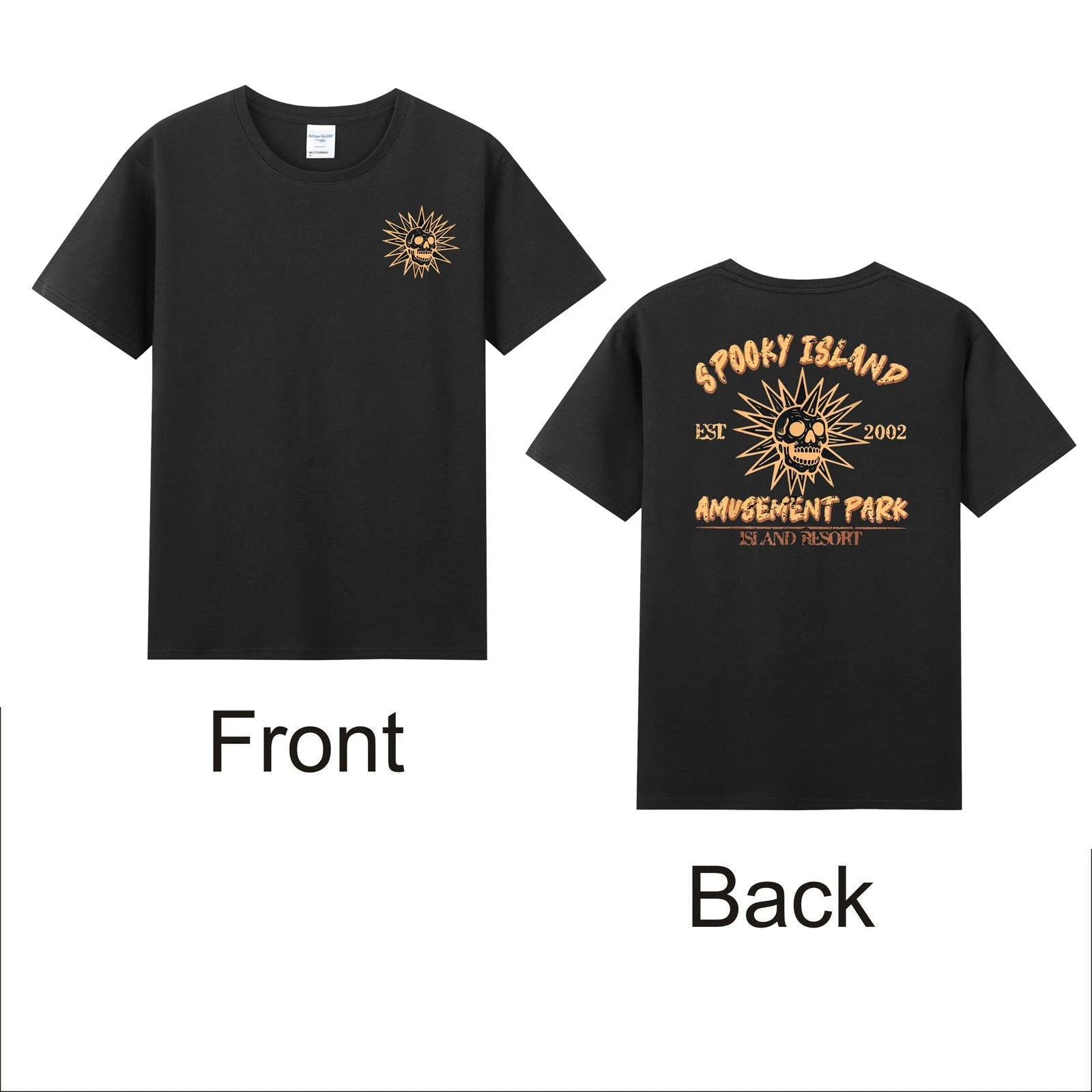 Spooky Island Amusement Park Est 2002 Vintage Men's T-Shirt