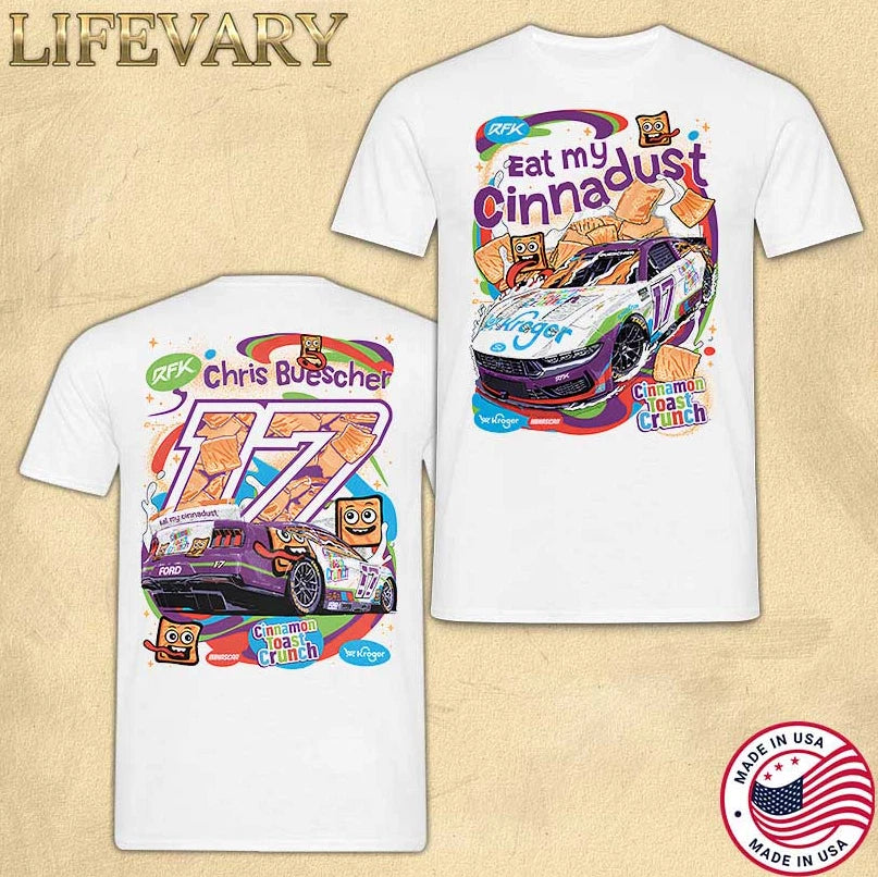 Chris Buescher's Exclusive Kroger Cinnamon Toast Crunch Racing T-Shirt