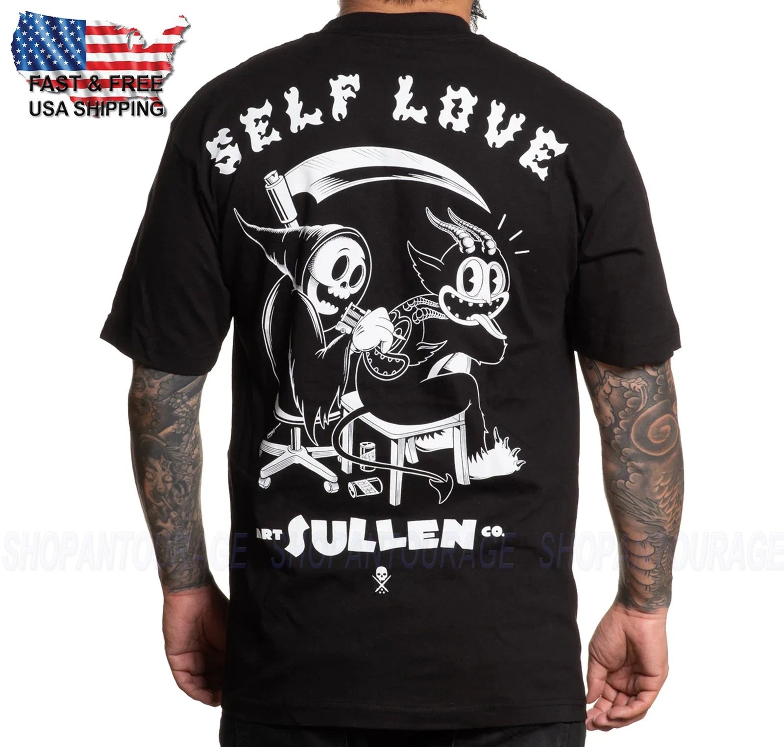 Sullen Art Collective Self Love Standard Fit SCM6914 Short Sleeve Men`s T-shirt