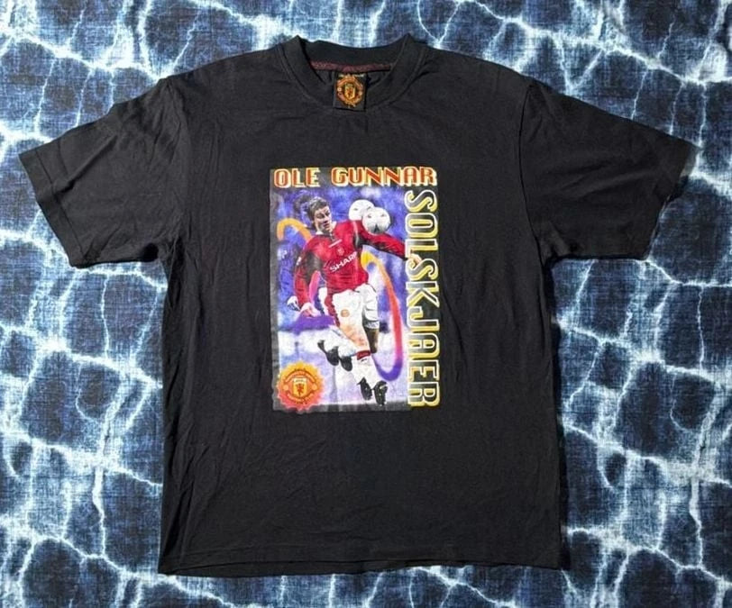 Vintage Manchester United Ole Gunnar Solskjaer Super Scorer 20 Graphic T-Shirt