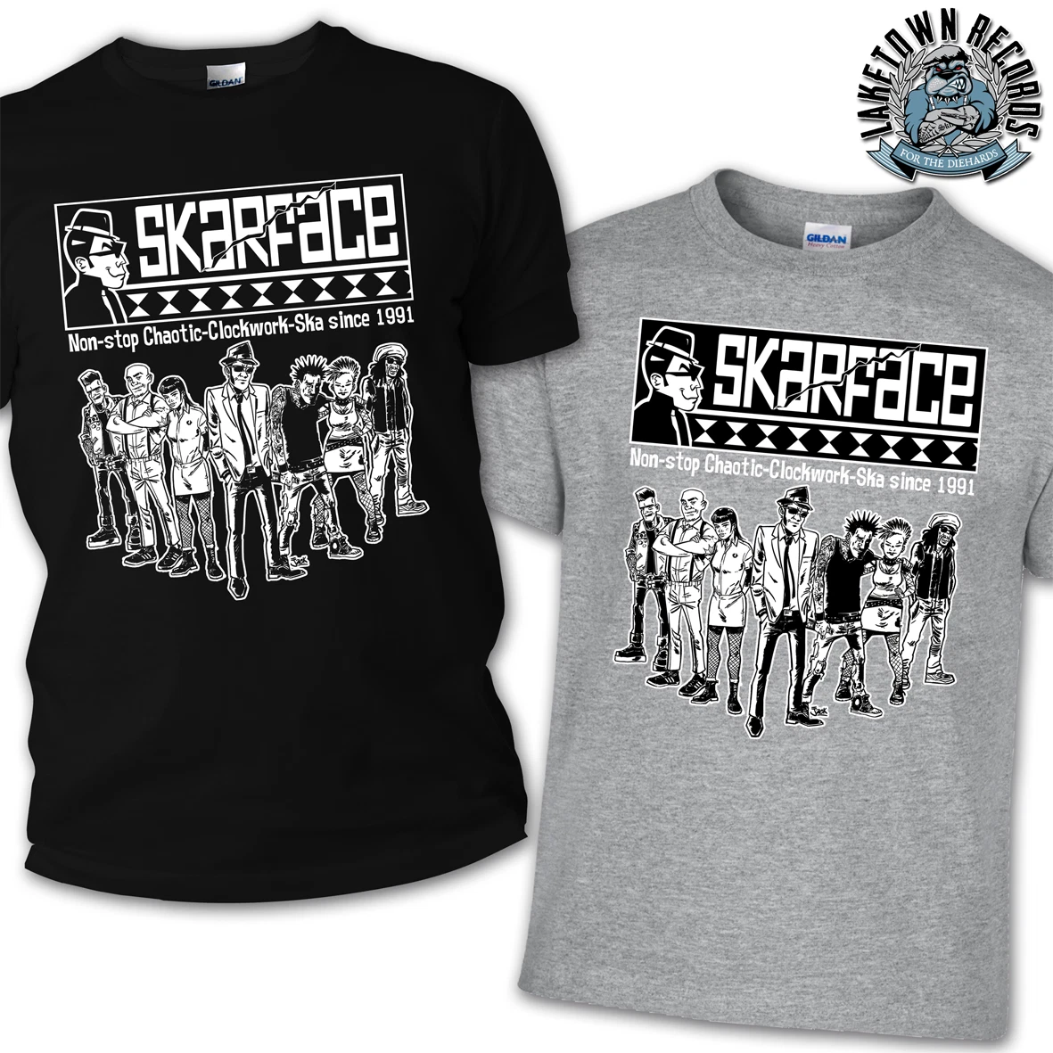 SKARFACE - CLOCKWORK SKA SINCE 1991 T-Shirt S-3XL Skinhead Mod Rude Punk 2Tone