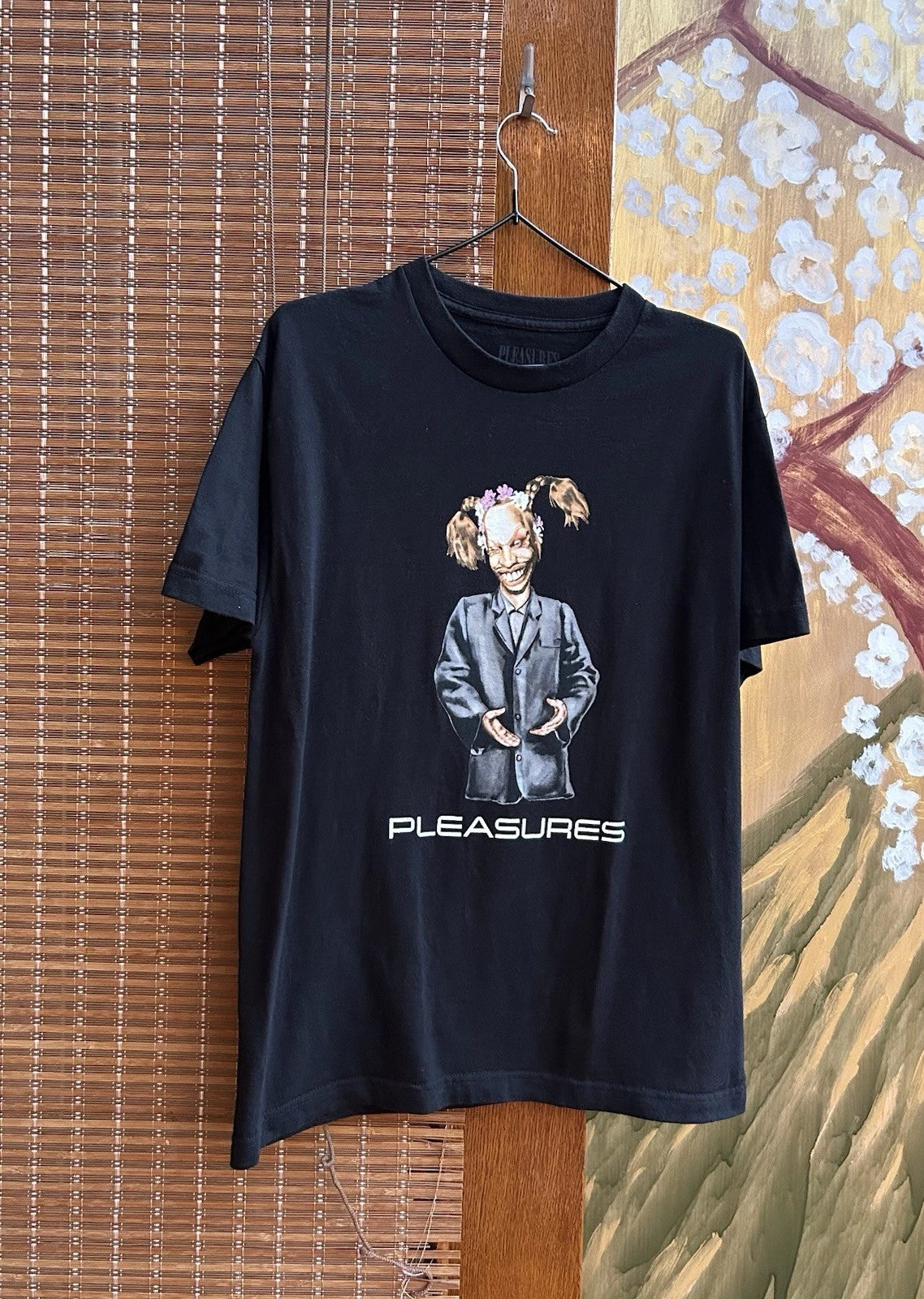 Pleasures Mask T-Shirt In Black Size M