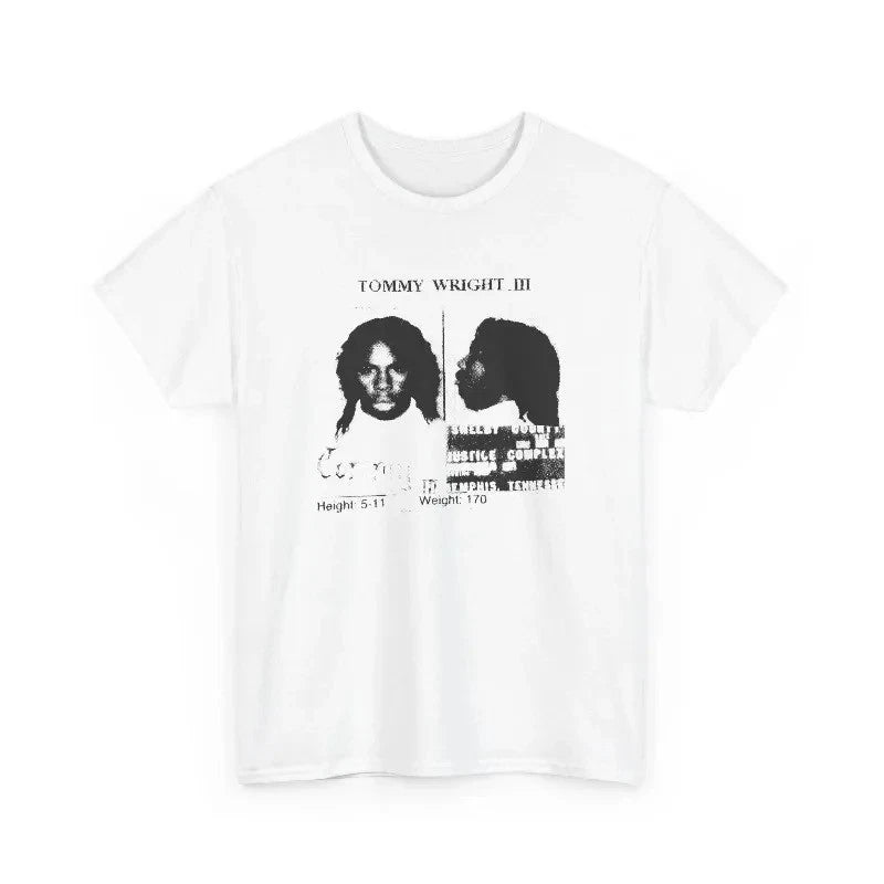 Vintage TOMMY WRIGHT III Mugshot Memphis Rap T-Shirt M-4XL