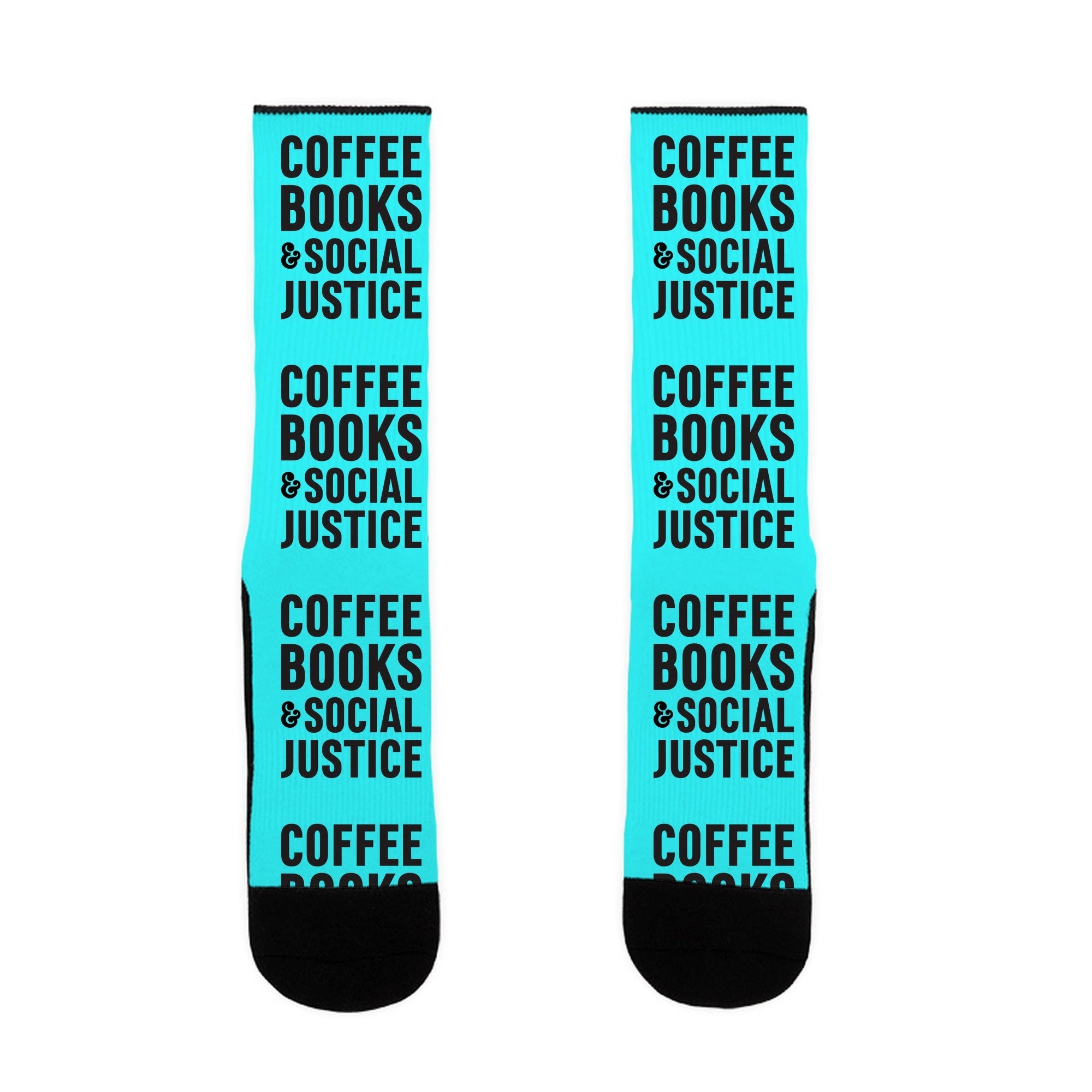 Coffee Books & Social Justice Socks