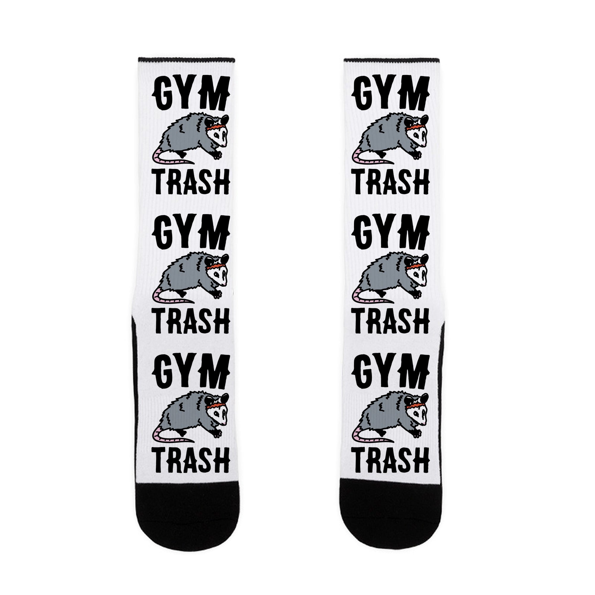 Gym Trash Opossum Socks