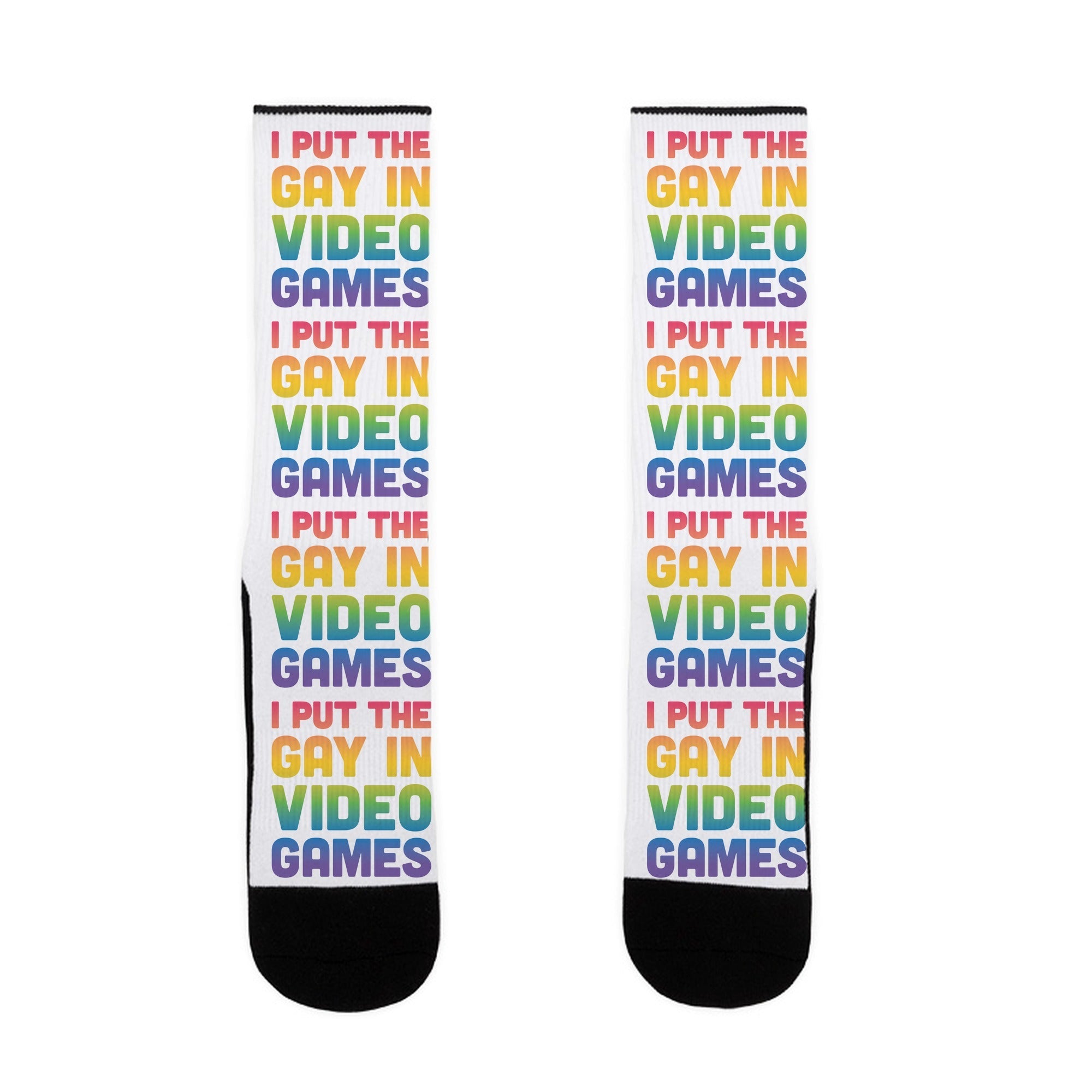 I Put The Gay In Video Games Socks