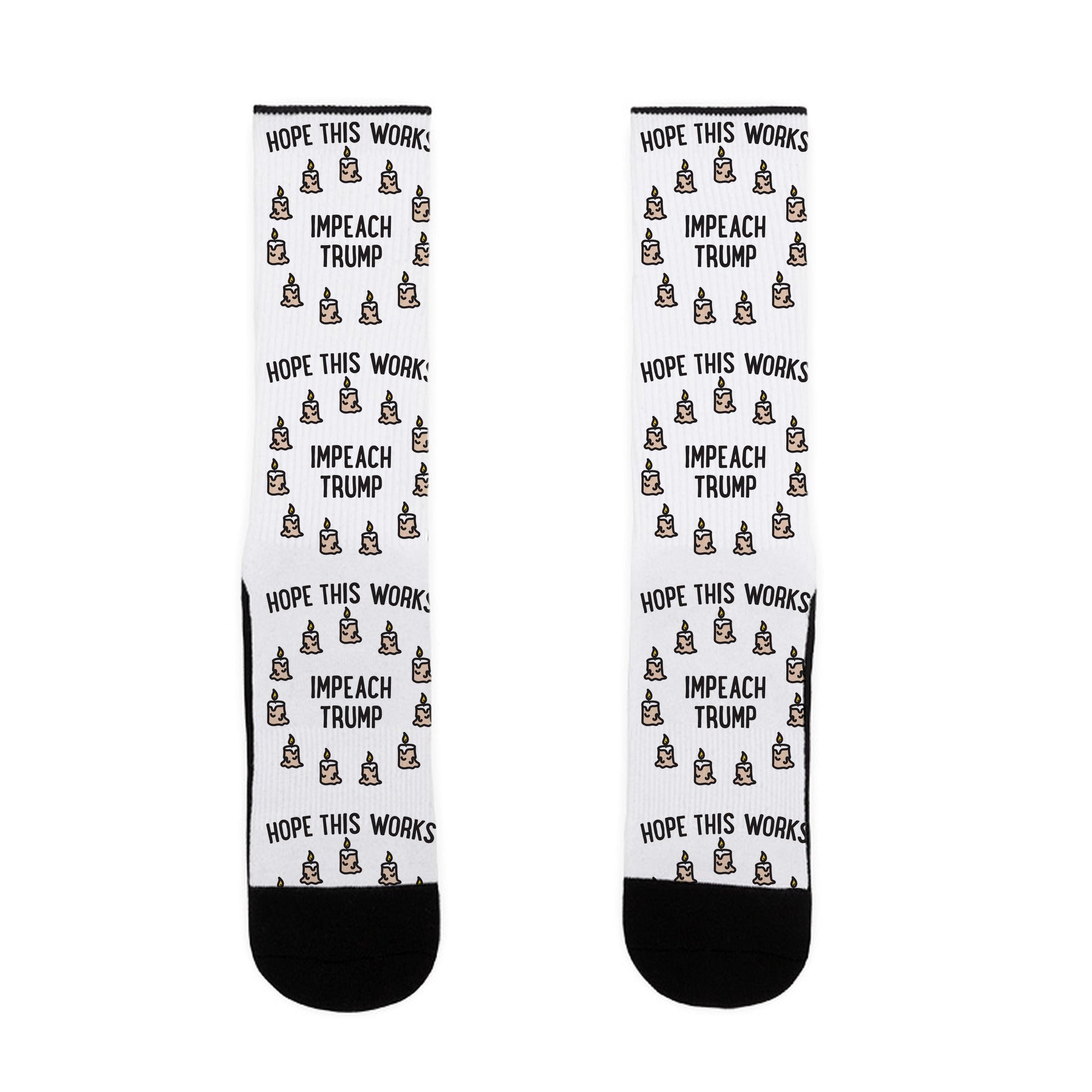 Impeach Trump Summoning Circle Parody Socks