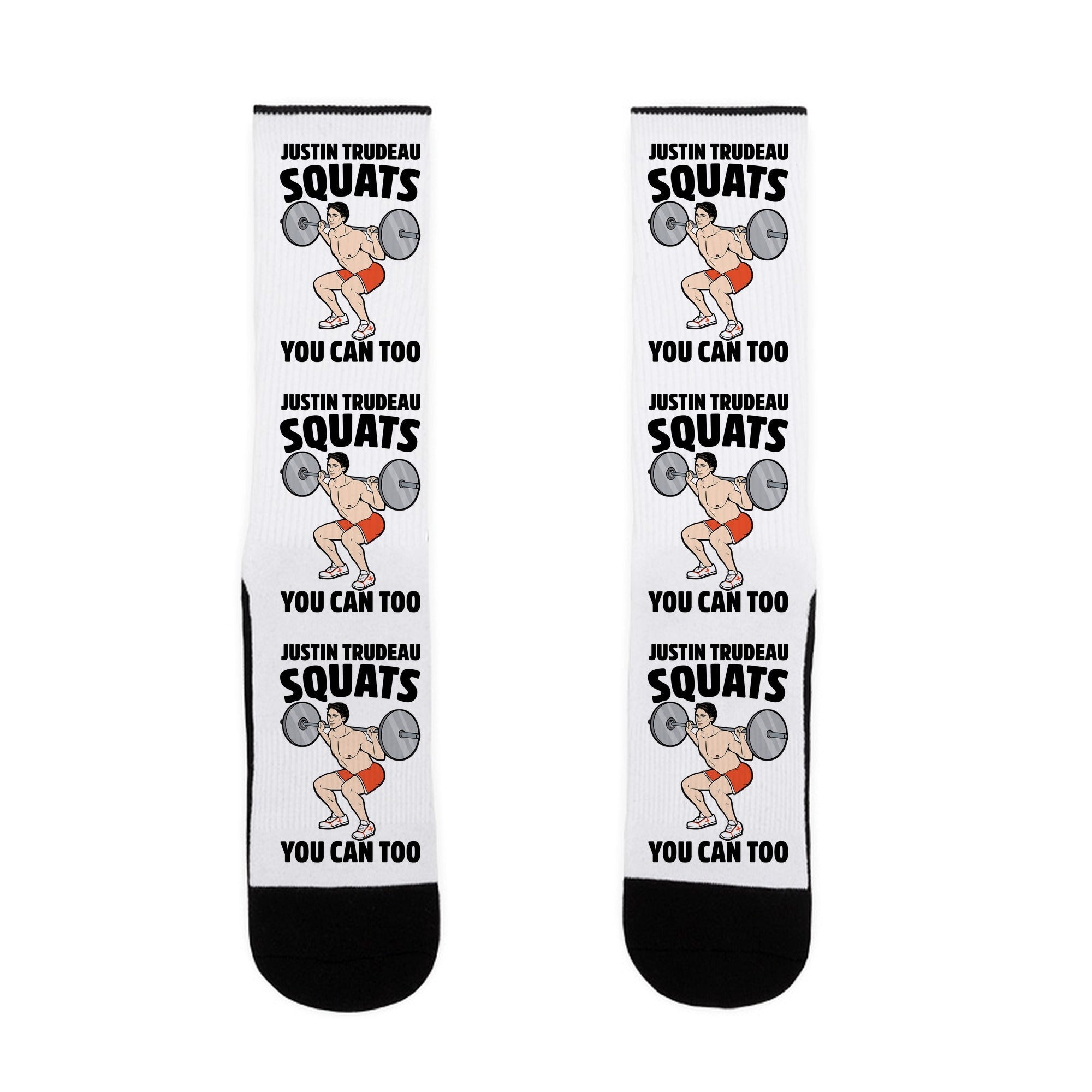 Justin Trudeau Squats You Can Too Socks