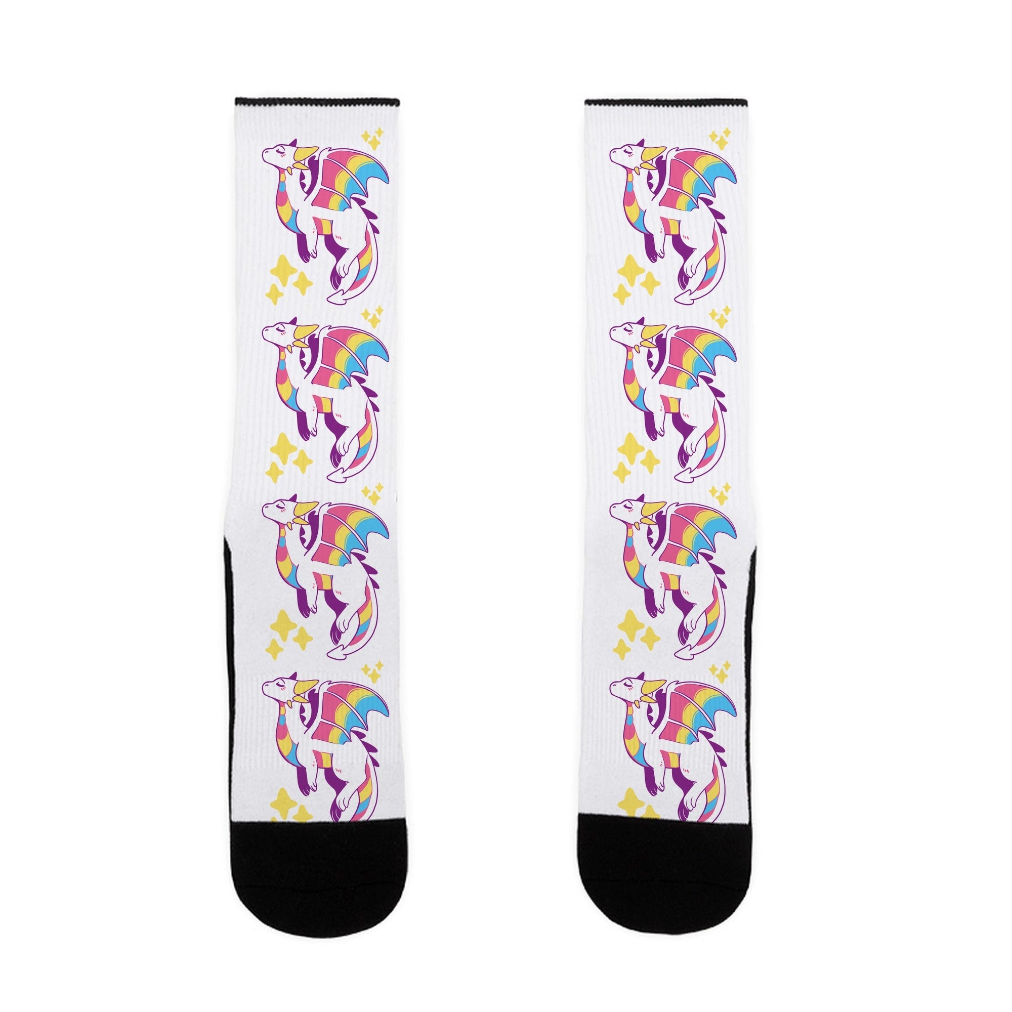 Pan Pride Dragon Socks