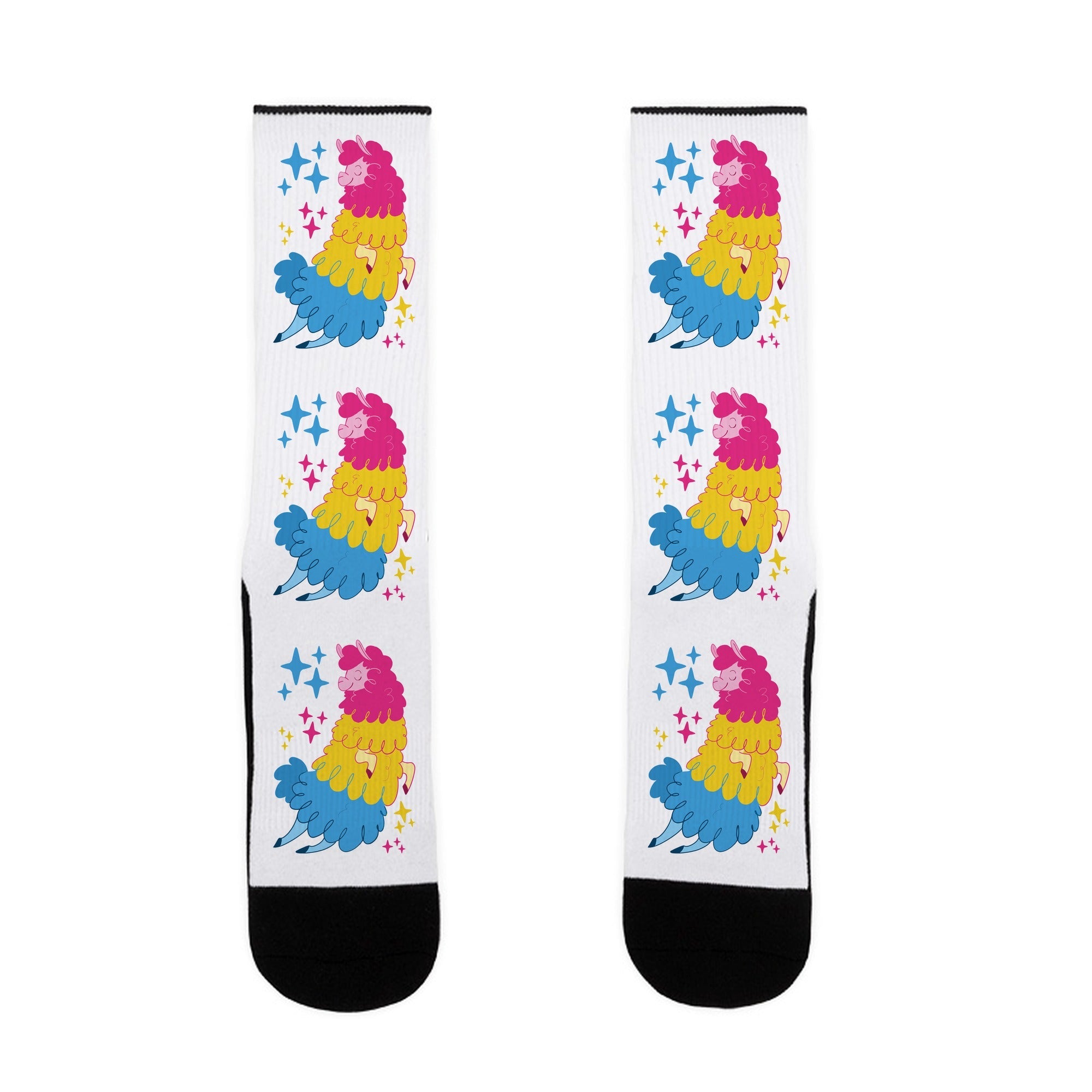 Pansexual Llama Socks