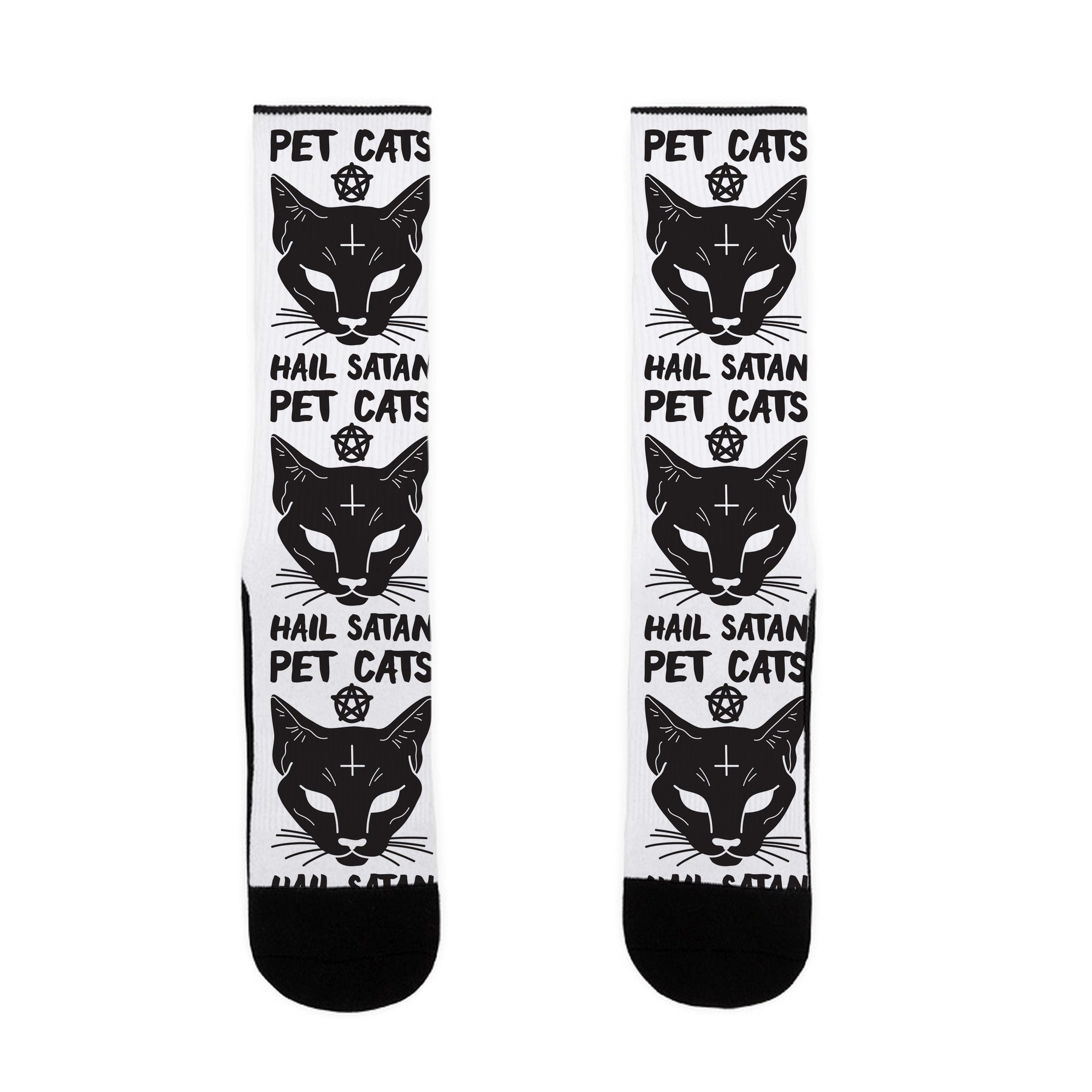 Pet Cats Hail Satan Sphynx Socks