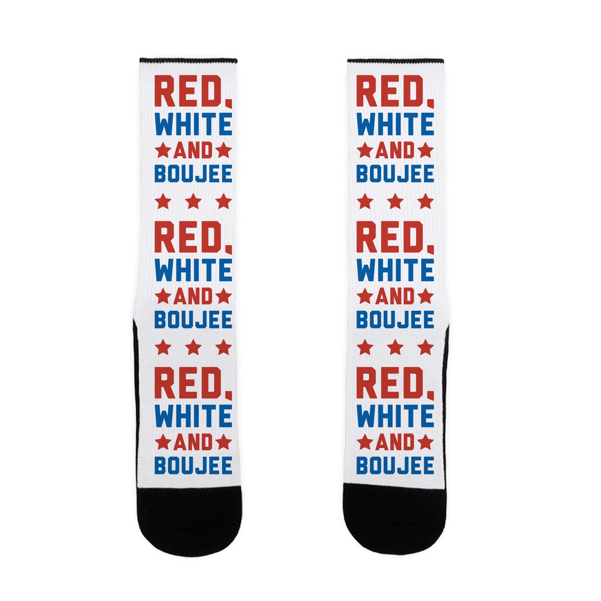 Red White And Boujee Socks