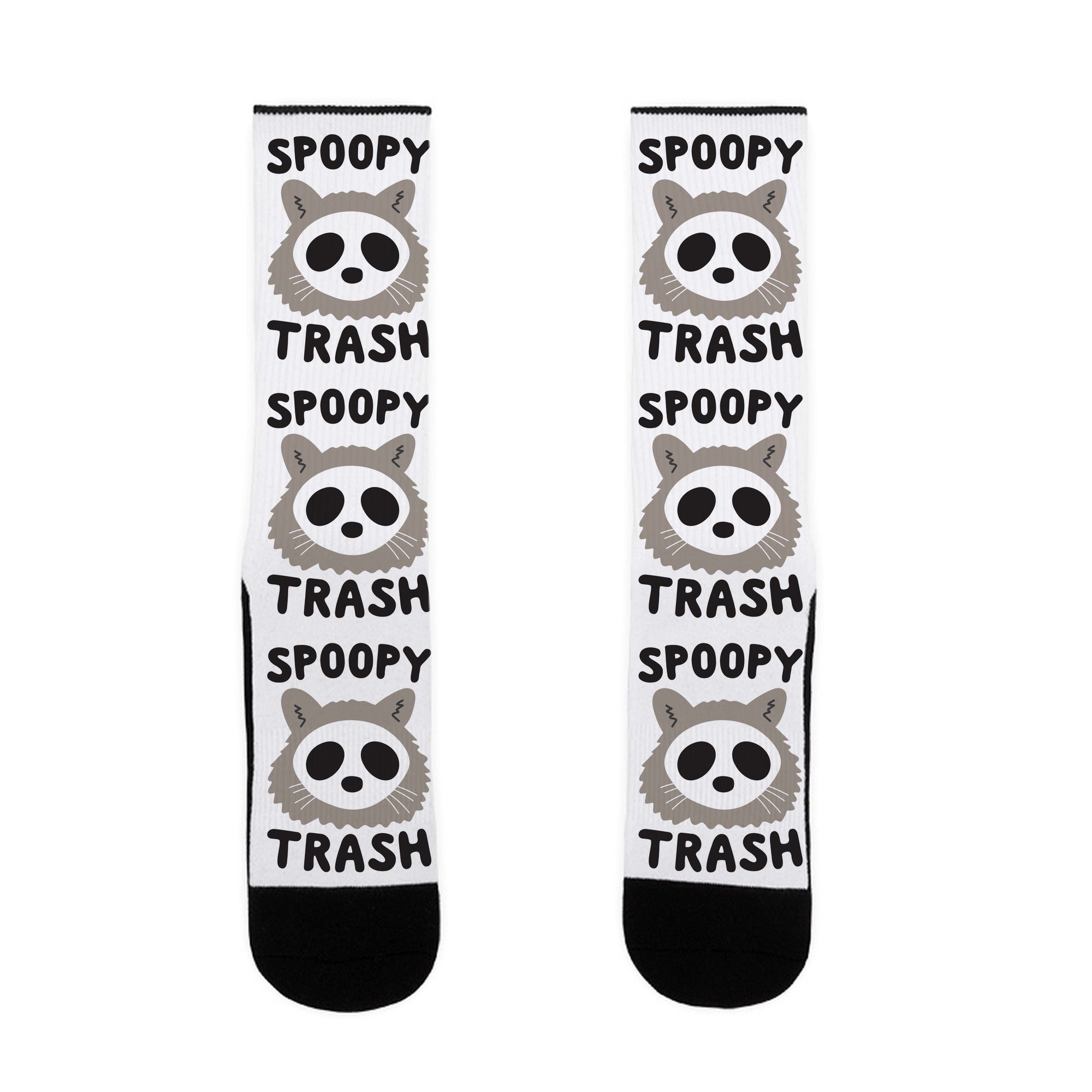 Spoopy Trash Raccoon Socks