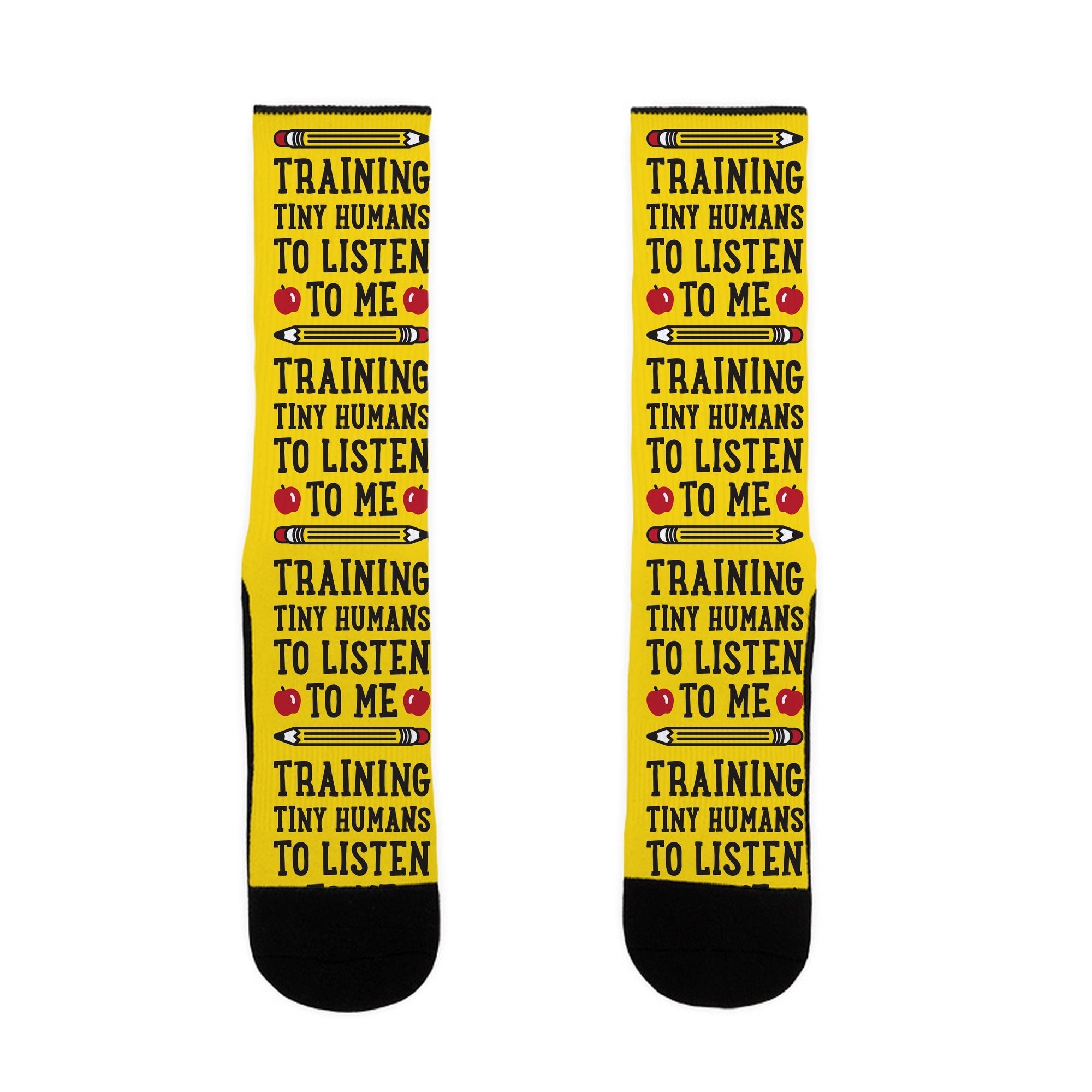 Training Tiny Humans To Listen To Me Socks